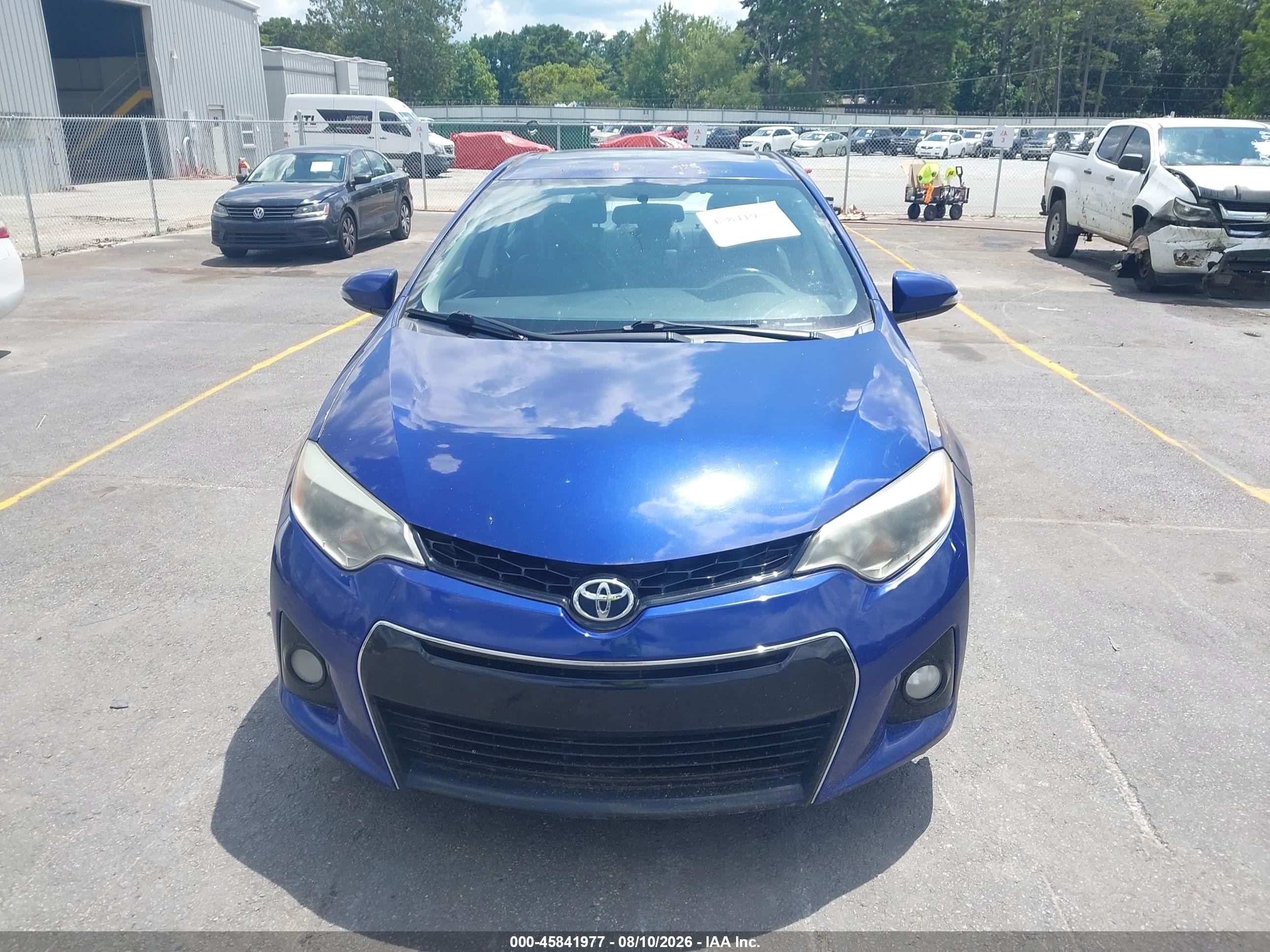 2015 Toyota Corolla S Premium Синий vin: 5YFBURHE5FP246221