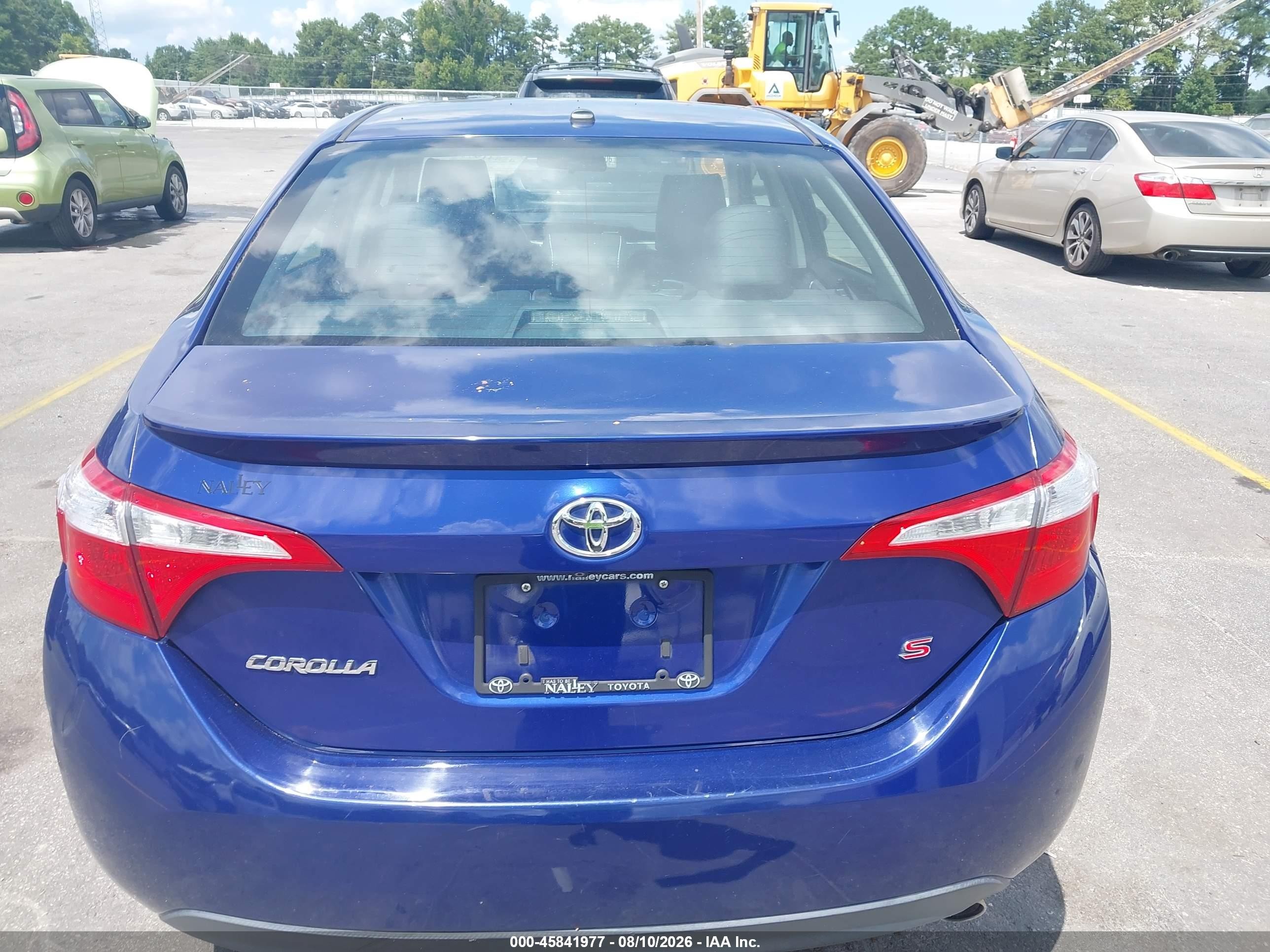 2015 Toyota Corolla S Premium Синий vin: 5YFBURHE5FP246221