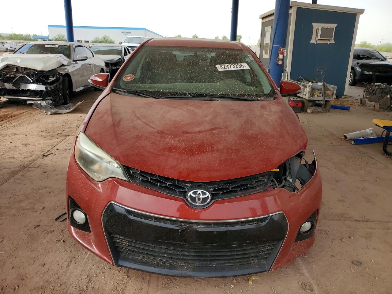 2015 Toyota Corolla S Plus Red vin: 5YFBURHE5FP252889