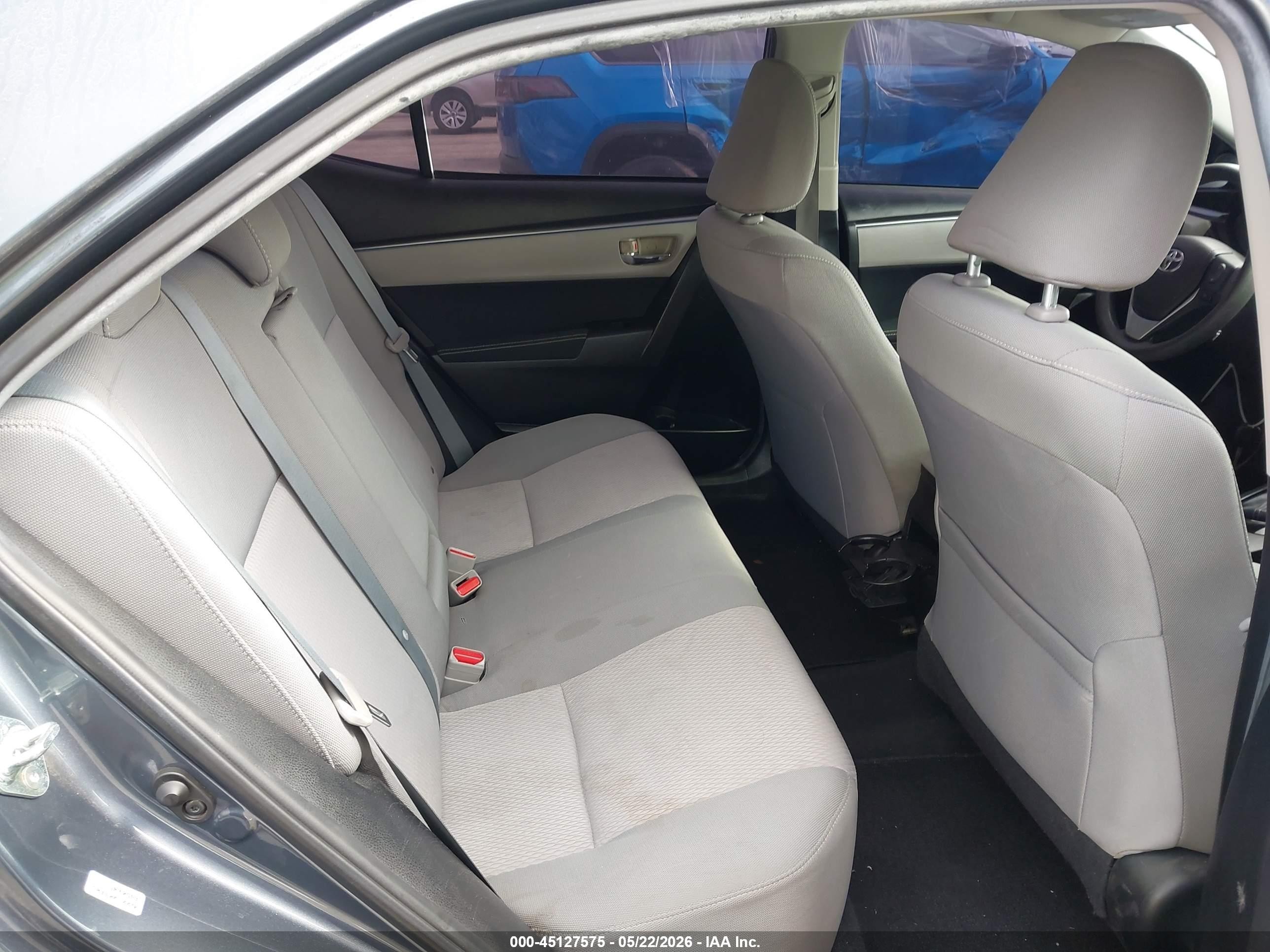 2015 Toyota Corolla Le Plus Gray vin: 5YFBURHE5FP264766