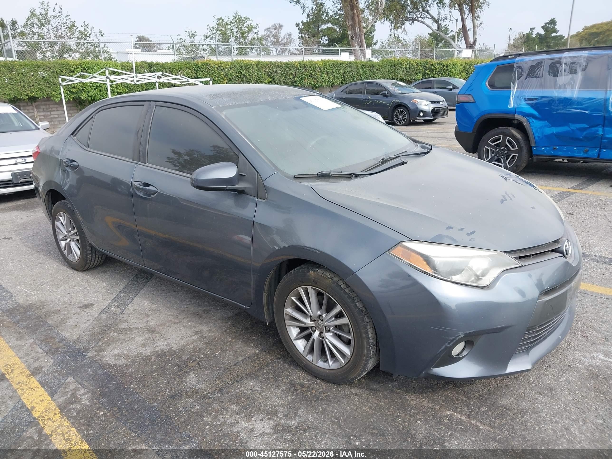 2015 Toyota Corolla Le Plus Серый vin: 5YFBURHE5FP264766