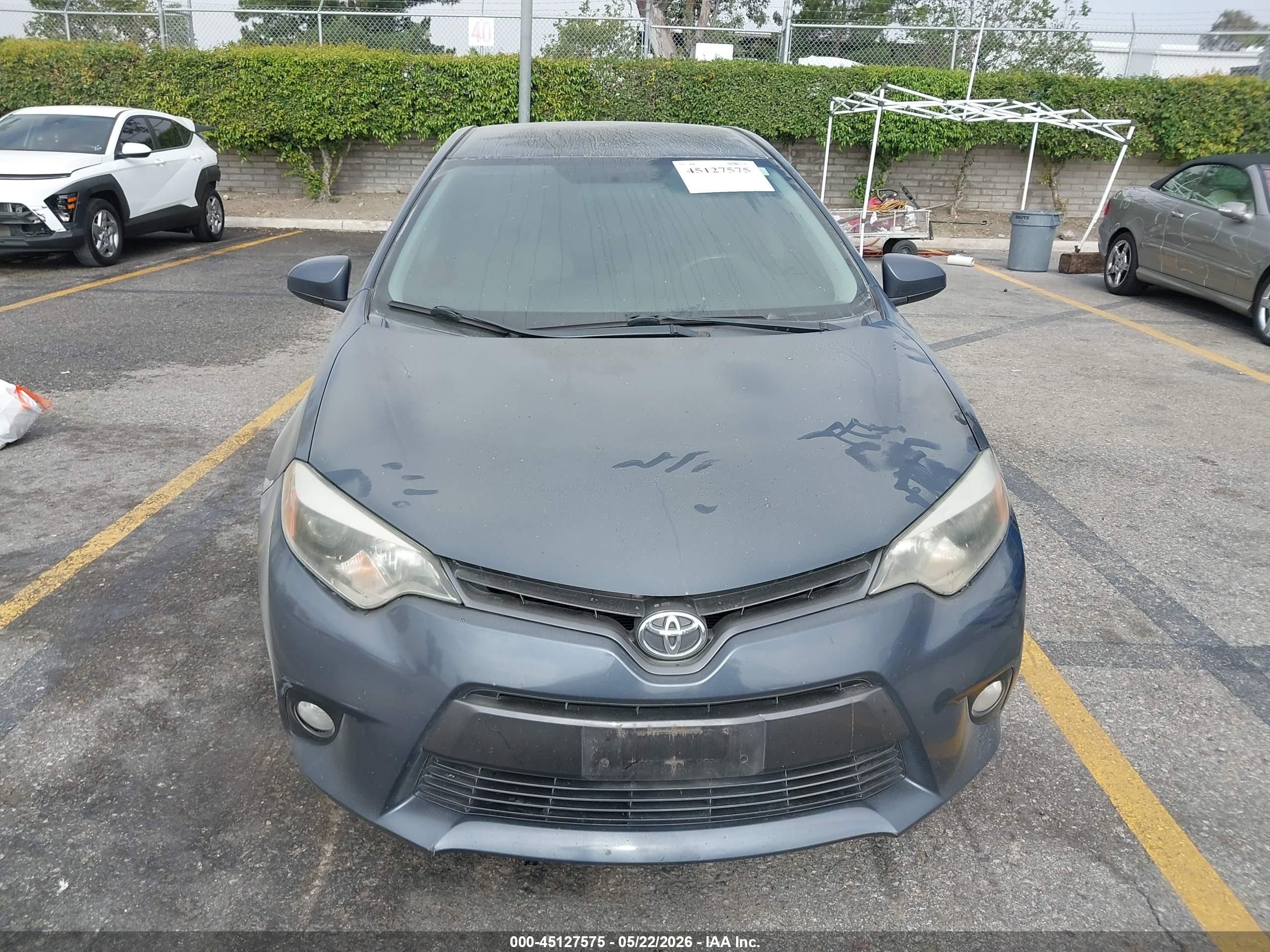 2015 Toyota Corolla Le Plus Gray vin: 5YFBURHE5FP264766