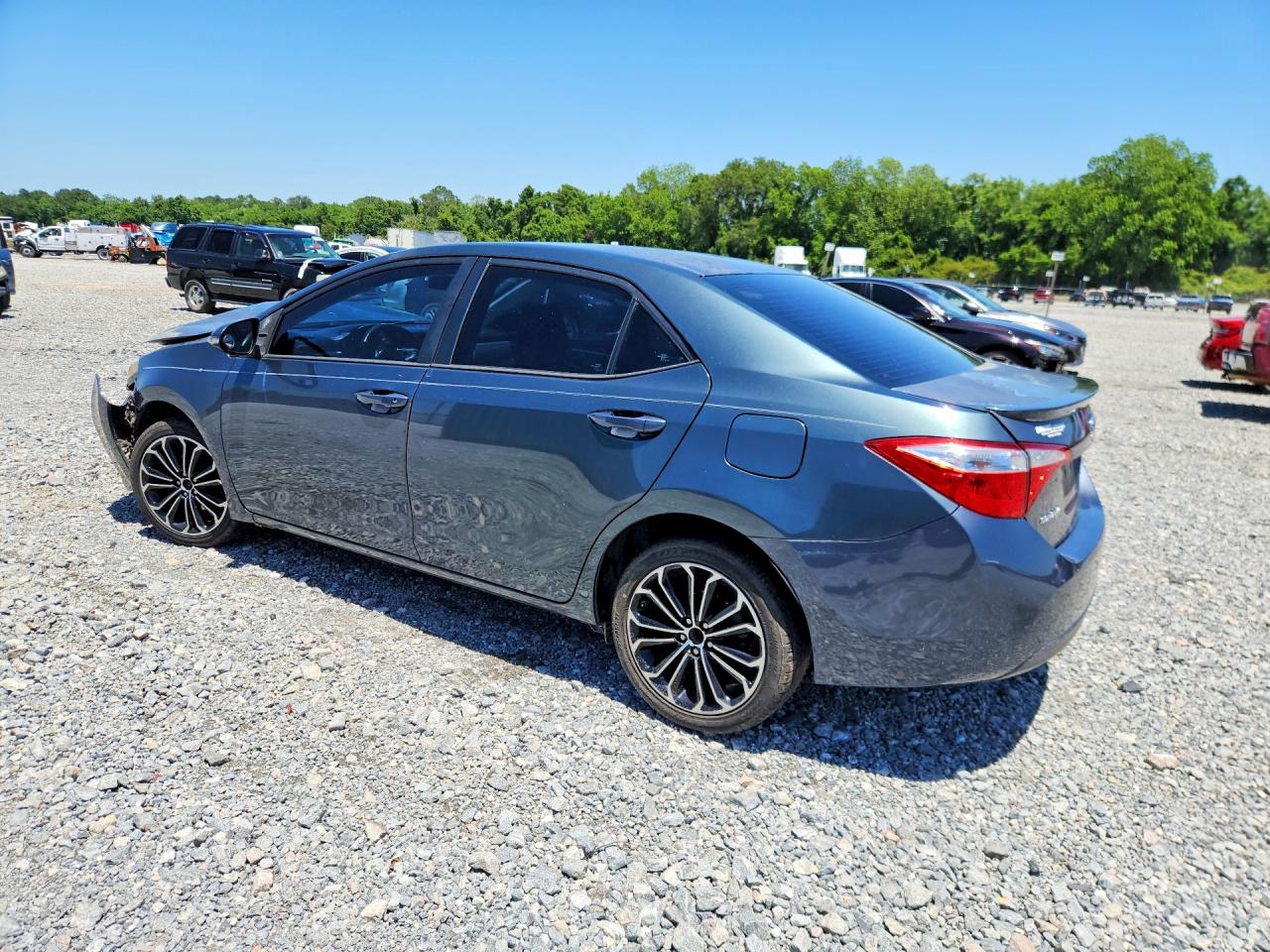 2015 Toyota Corolla S Plus Blue vin: 5YFBURHE5FP266128