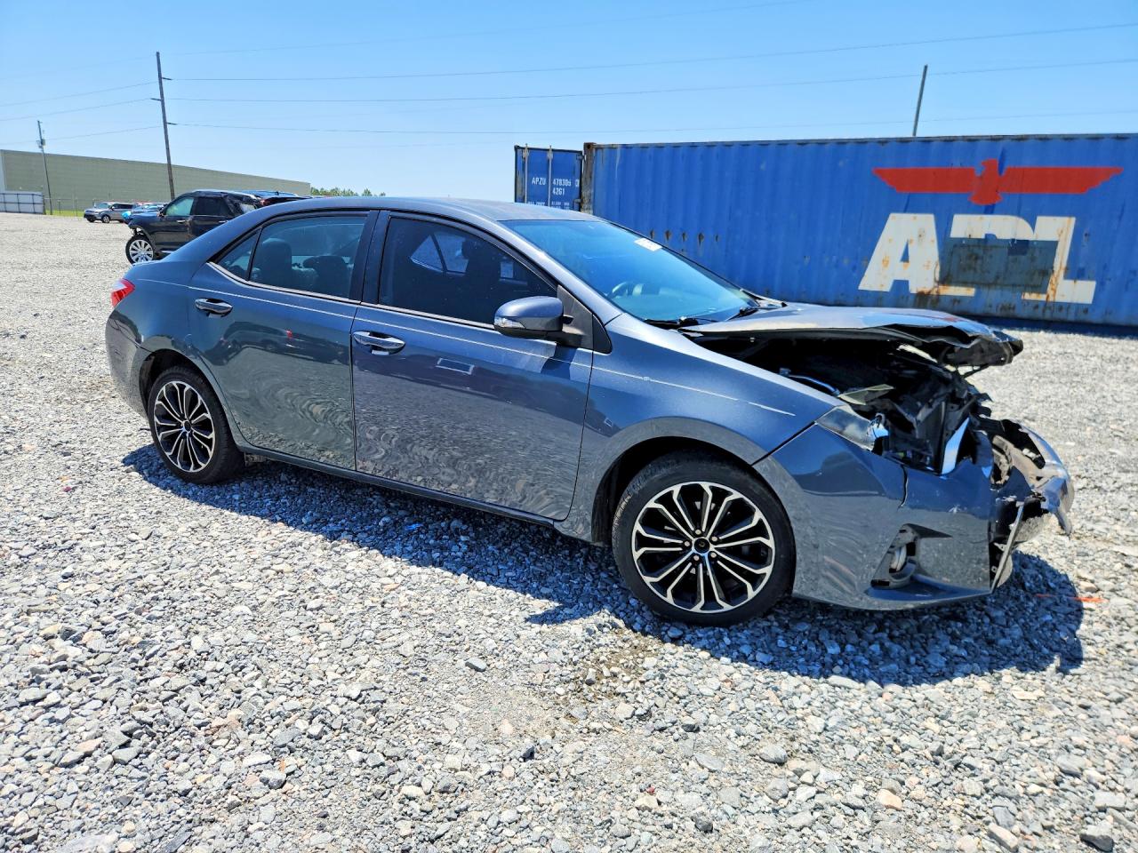 2015 Toyota Corolla S Plus Blue vin: 5YFBURHE5FP266128