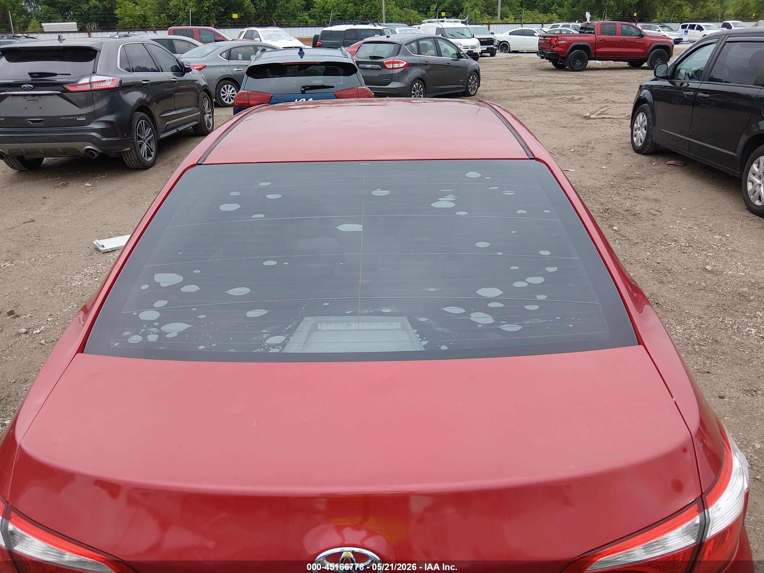 2015 Toyota Corolla Le Red vin: 5YFBURHE5FP281549