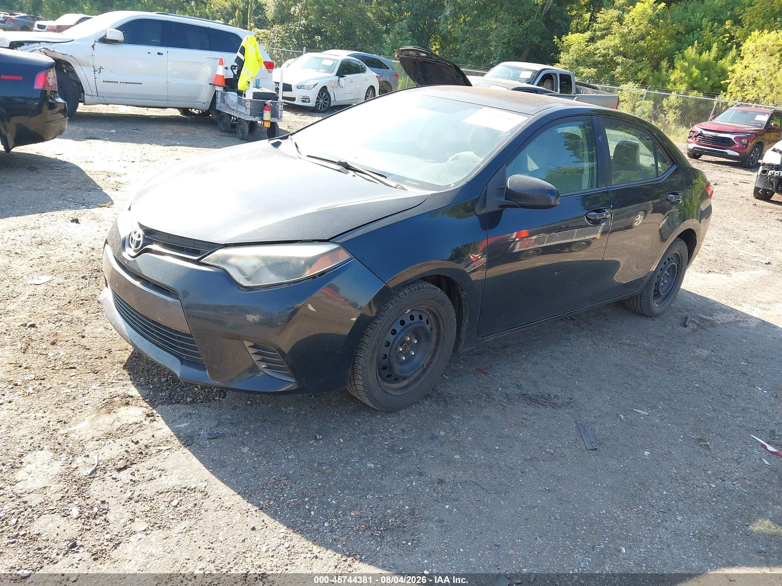 2015 Toyota Corolla Le Black vin: 5YFBURHE5FP295256