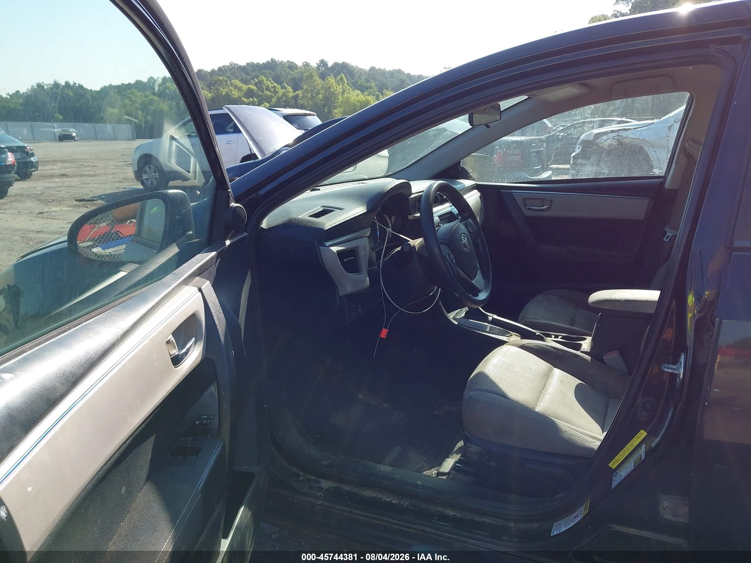 2015 Toyota Corolla Le Black vin: 5YFBURHE5FP295256
