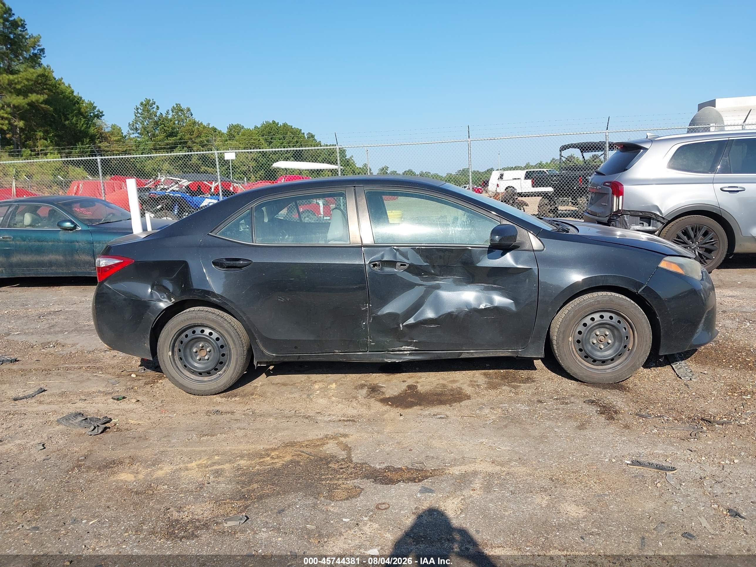 2015 Toyota Corolla Le Black vin: 5YFBURHE5FP295256