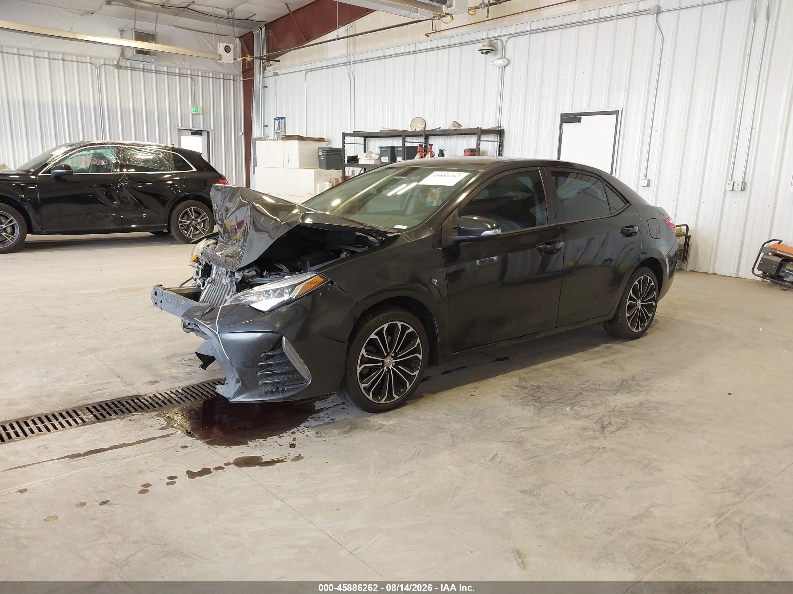 2015 Toyota Corolla S Plus Black vin: 5YFBURHE5FP299310