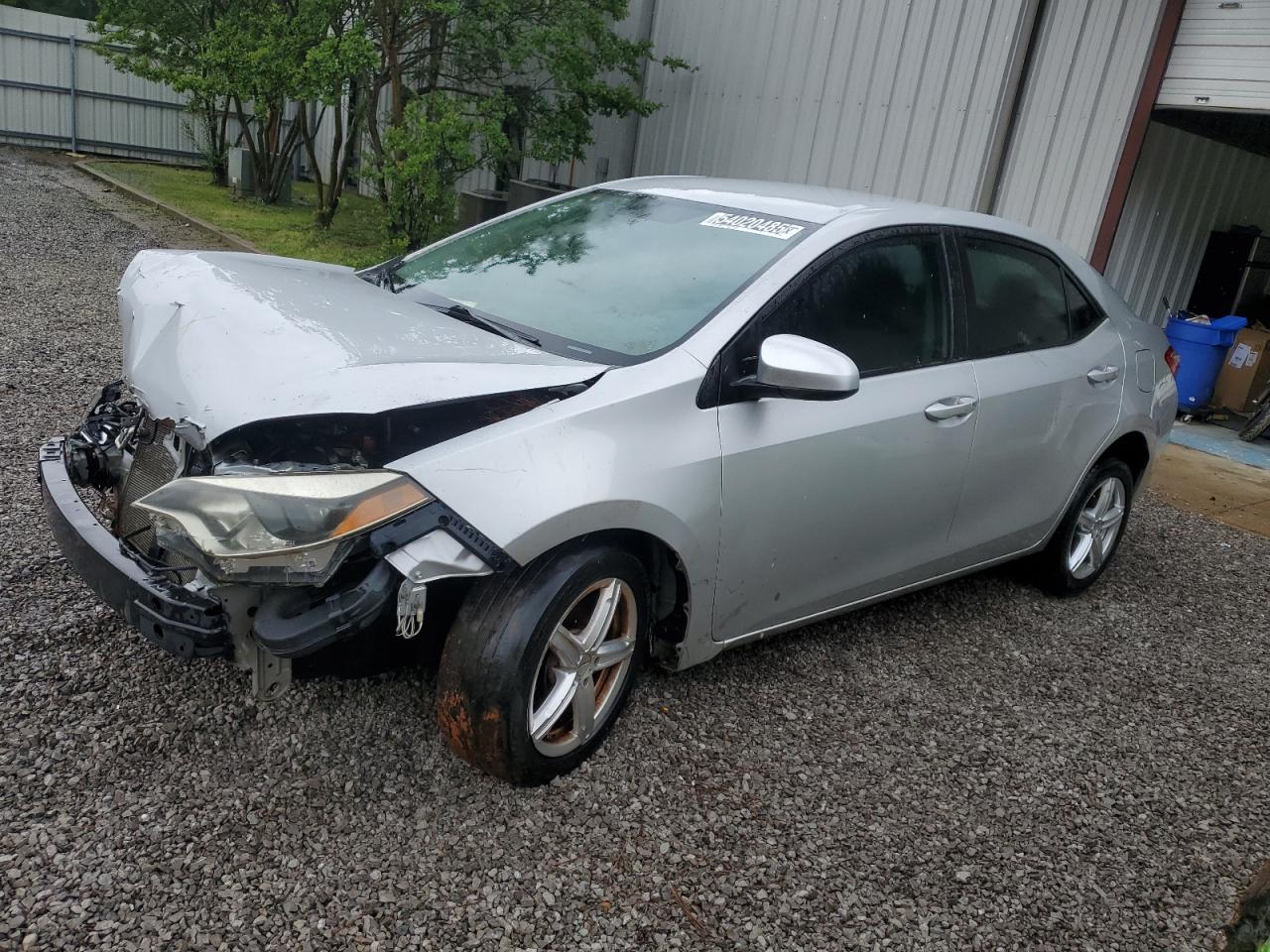 2015 Toyota Corolla Le Silver vin: 5YFBURHE5FP327820 Damage: Left Front Fender, Multiple Scratches Heavy, 2