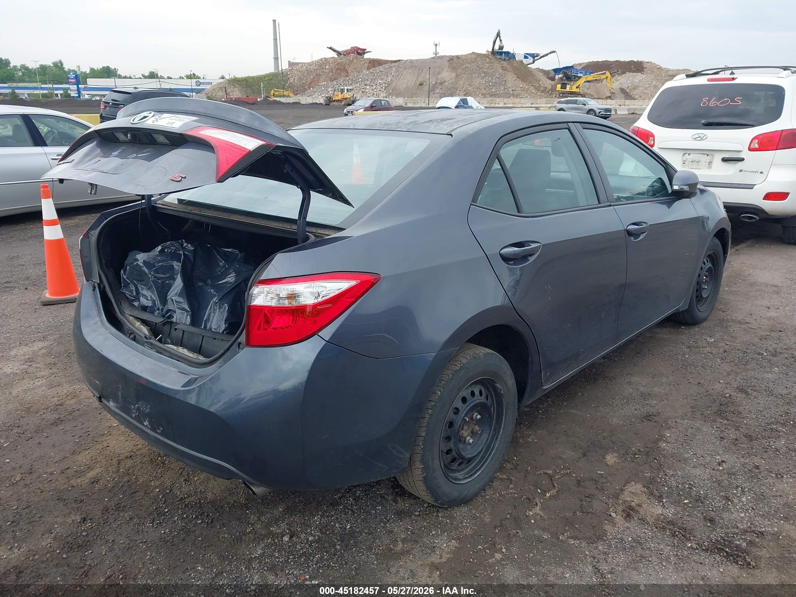 2015 Toyota Corolla S Plus Gray vin: 5YFBURHE5FP332838