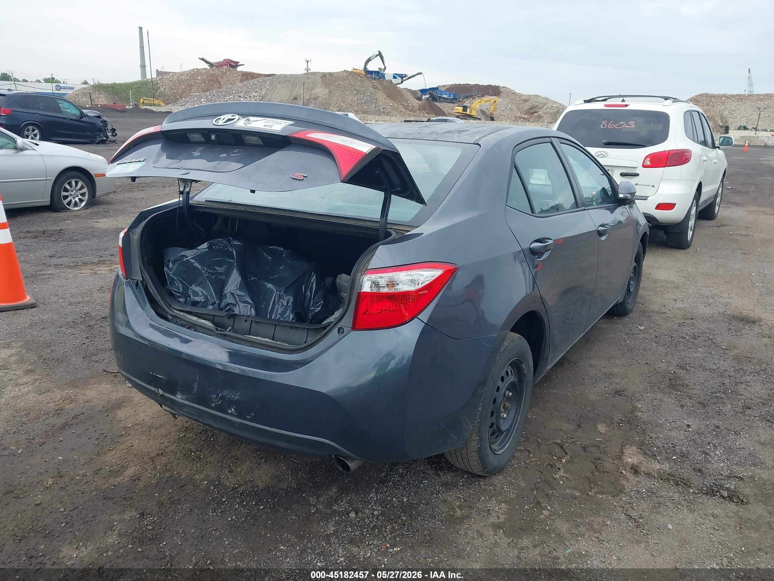 2015 Toyota Corolla S Plus Gray vin: 5YFBURHE5FP332838