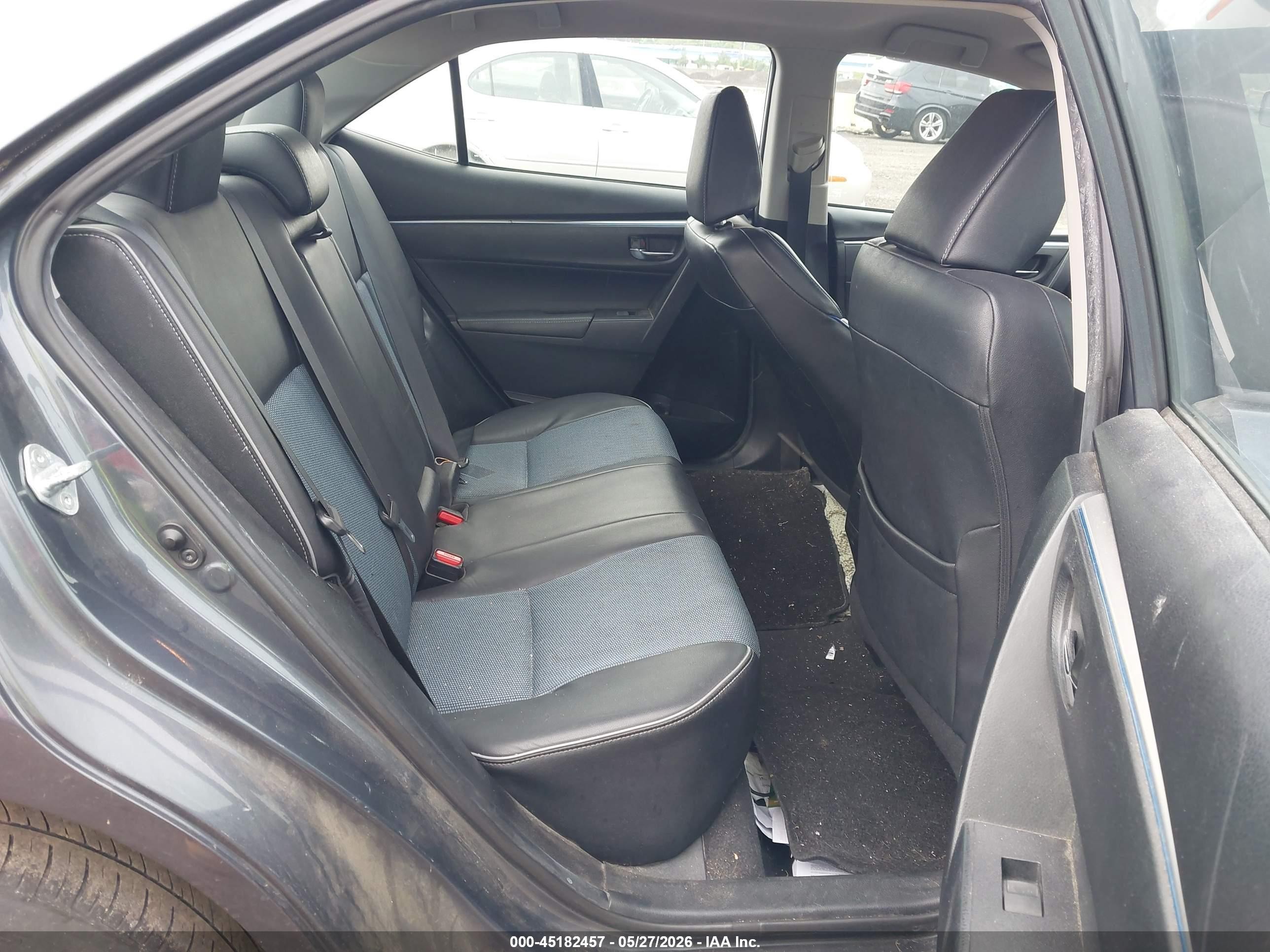 2015 Toyota Corolla S Plus Gray vin: 5YFBURHE5FP332838