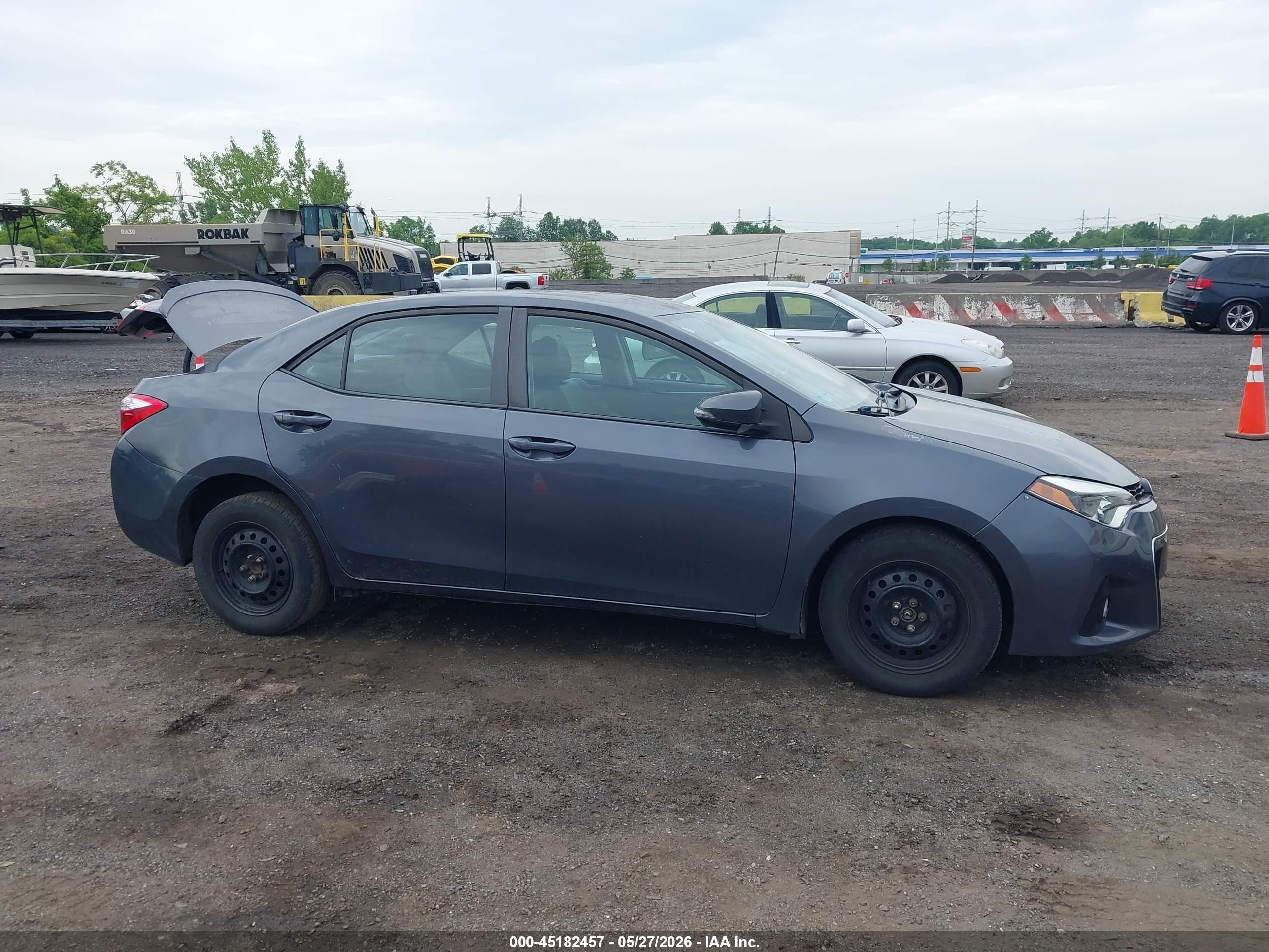 2015 Toyota Corolla S Plus Gray vin: 5YFBURHE5FP332838