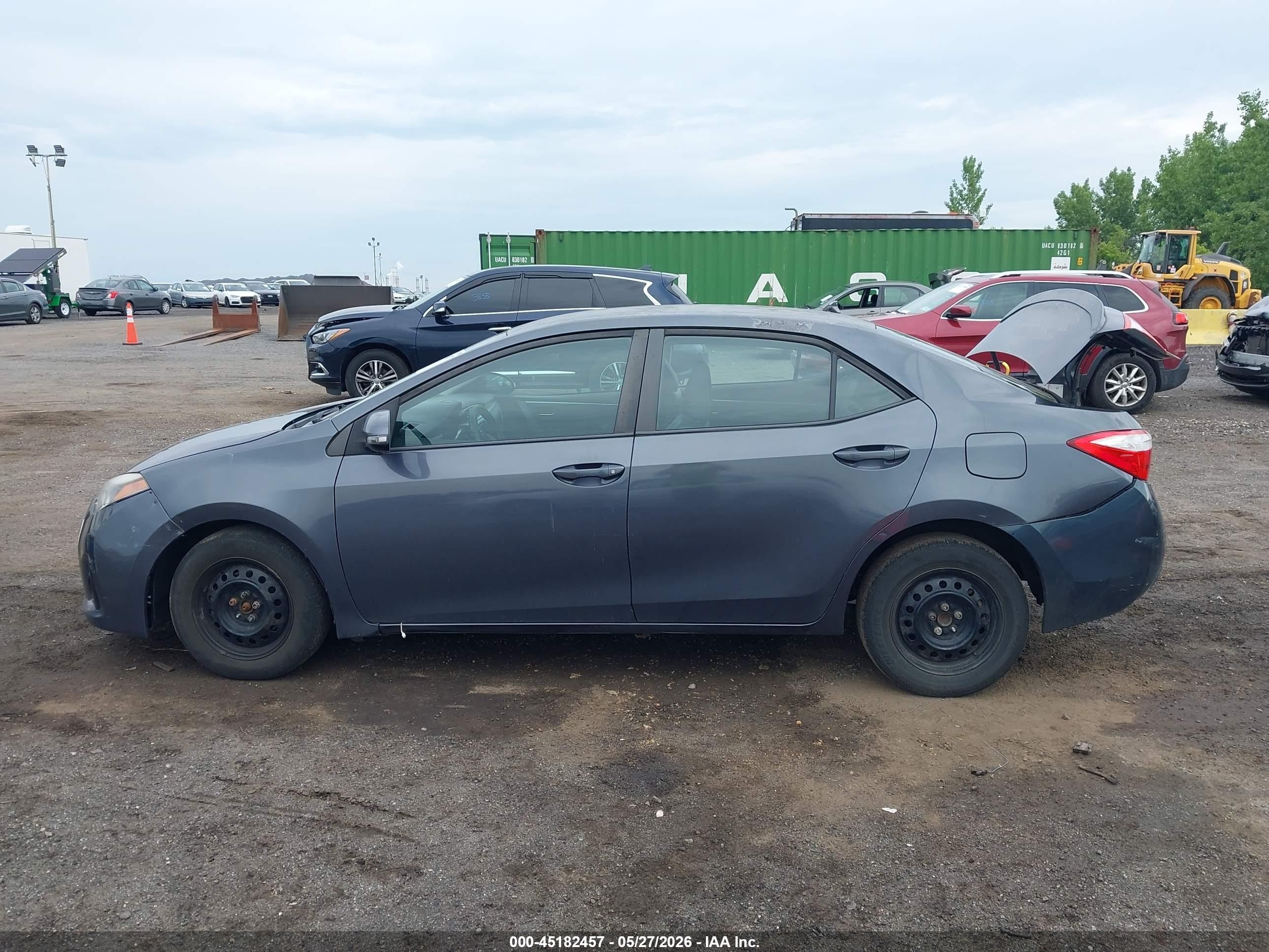 2015 Toyota Corolla S Plus Gray vin: 5YFBURHE5FP332838