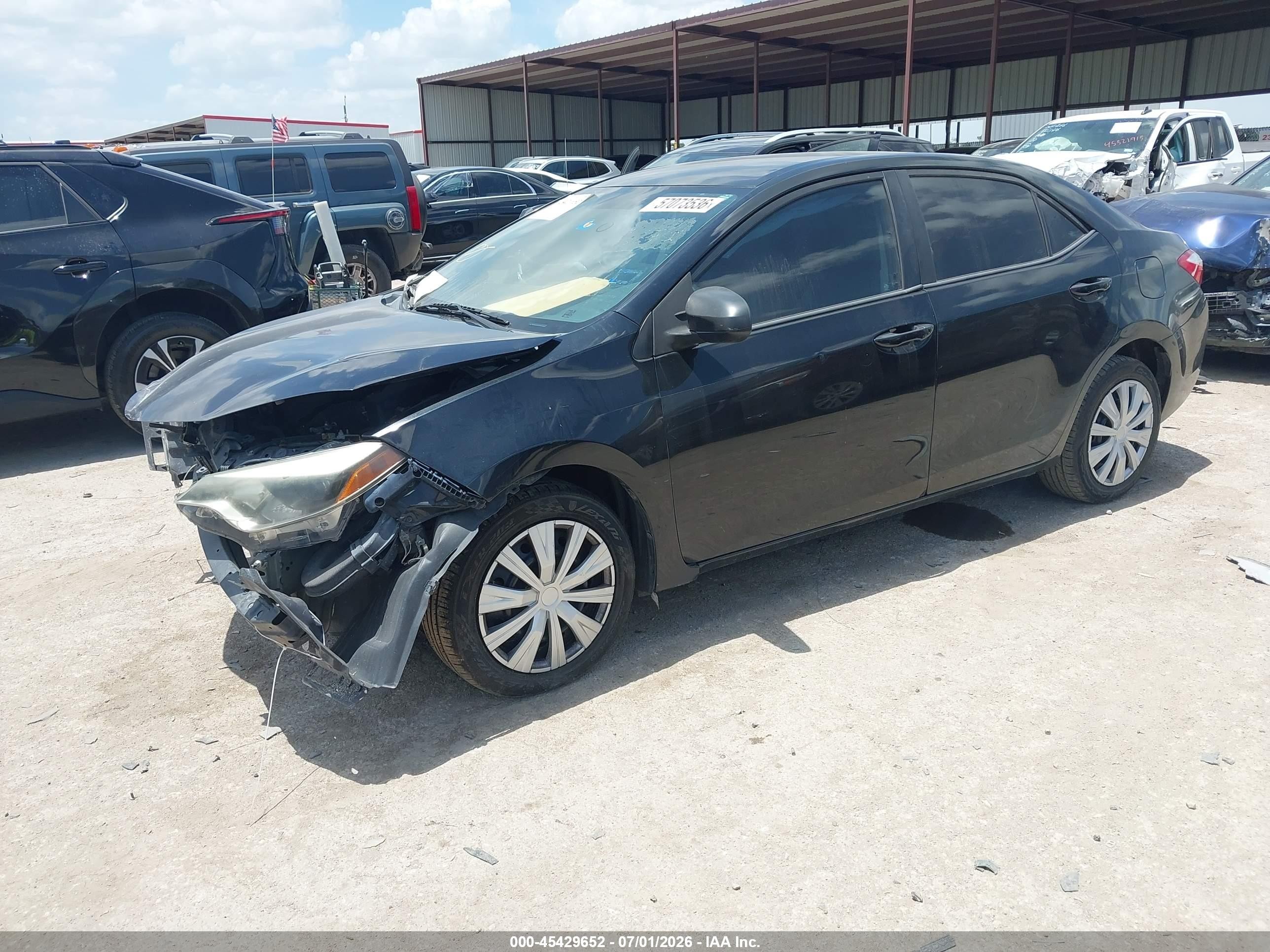 2015 Toyota Corolla Le Black vin: 5YFBURHE5FP349784