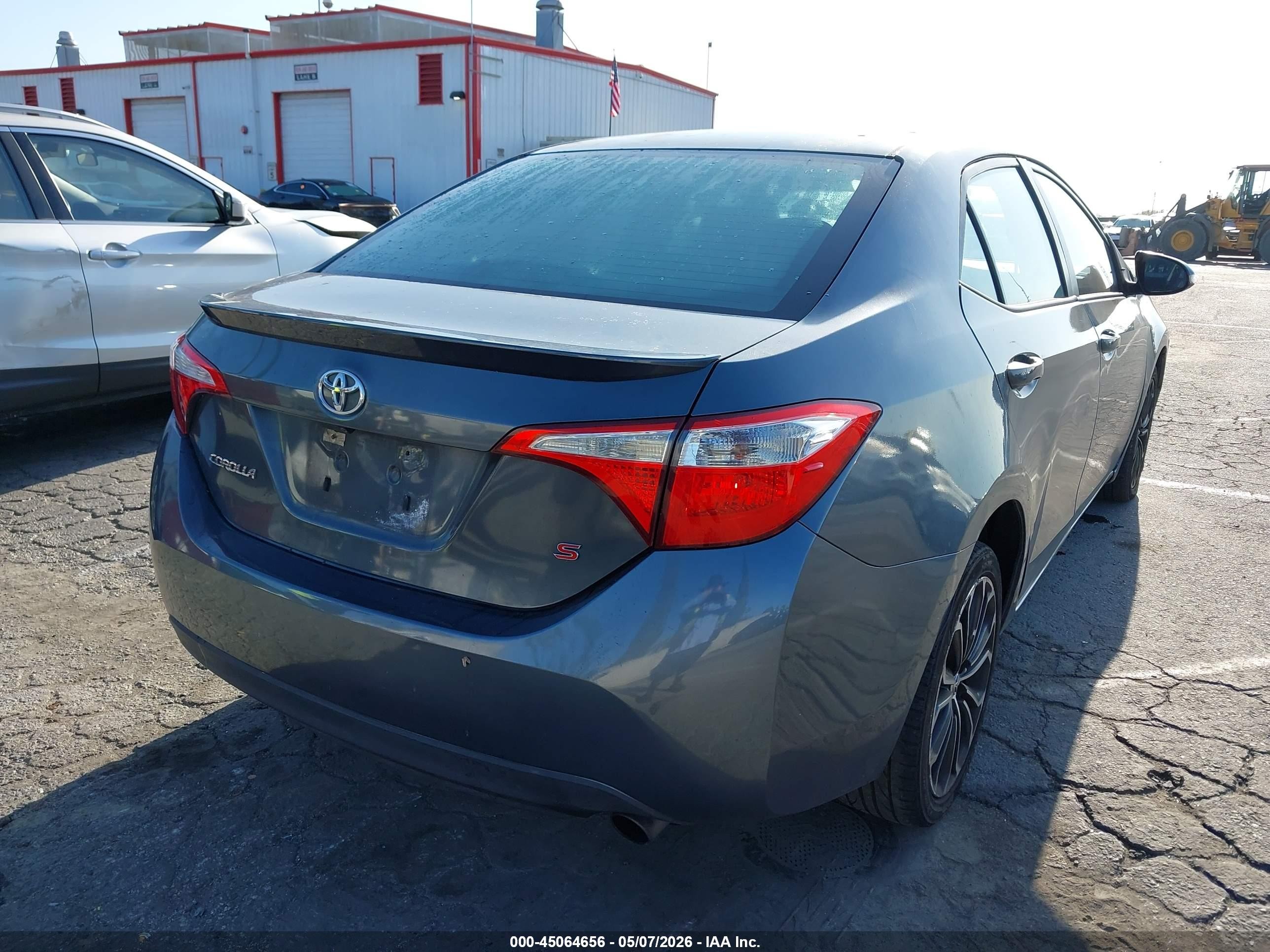 2015 Toyota Corolla S Plus Light Blue vin: 5YFBURHE5FP351549