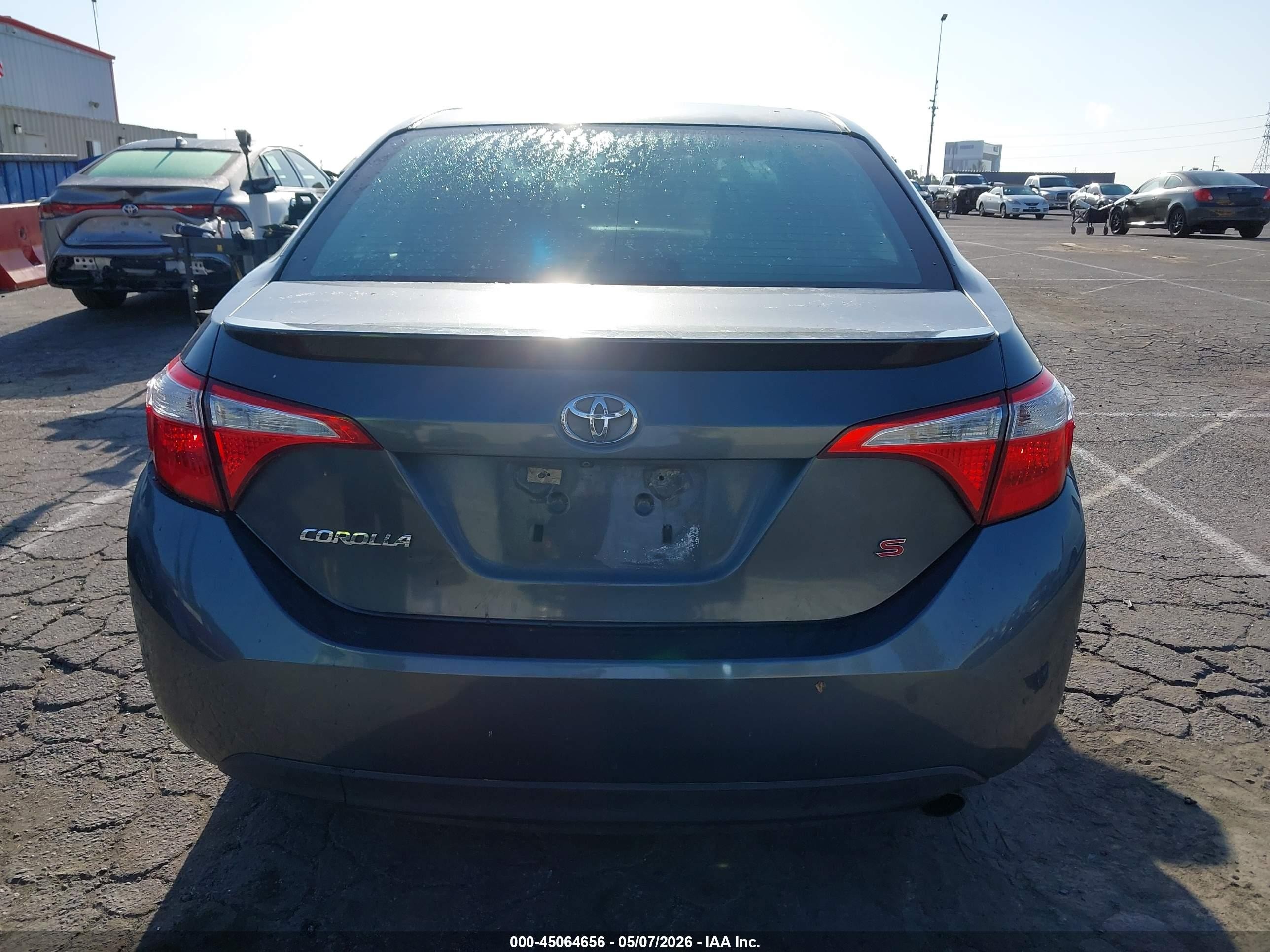 2015 Toyota Corolla S Plus Light Blue vin: 5YFBURHE5FP351549