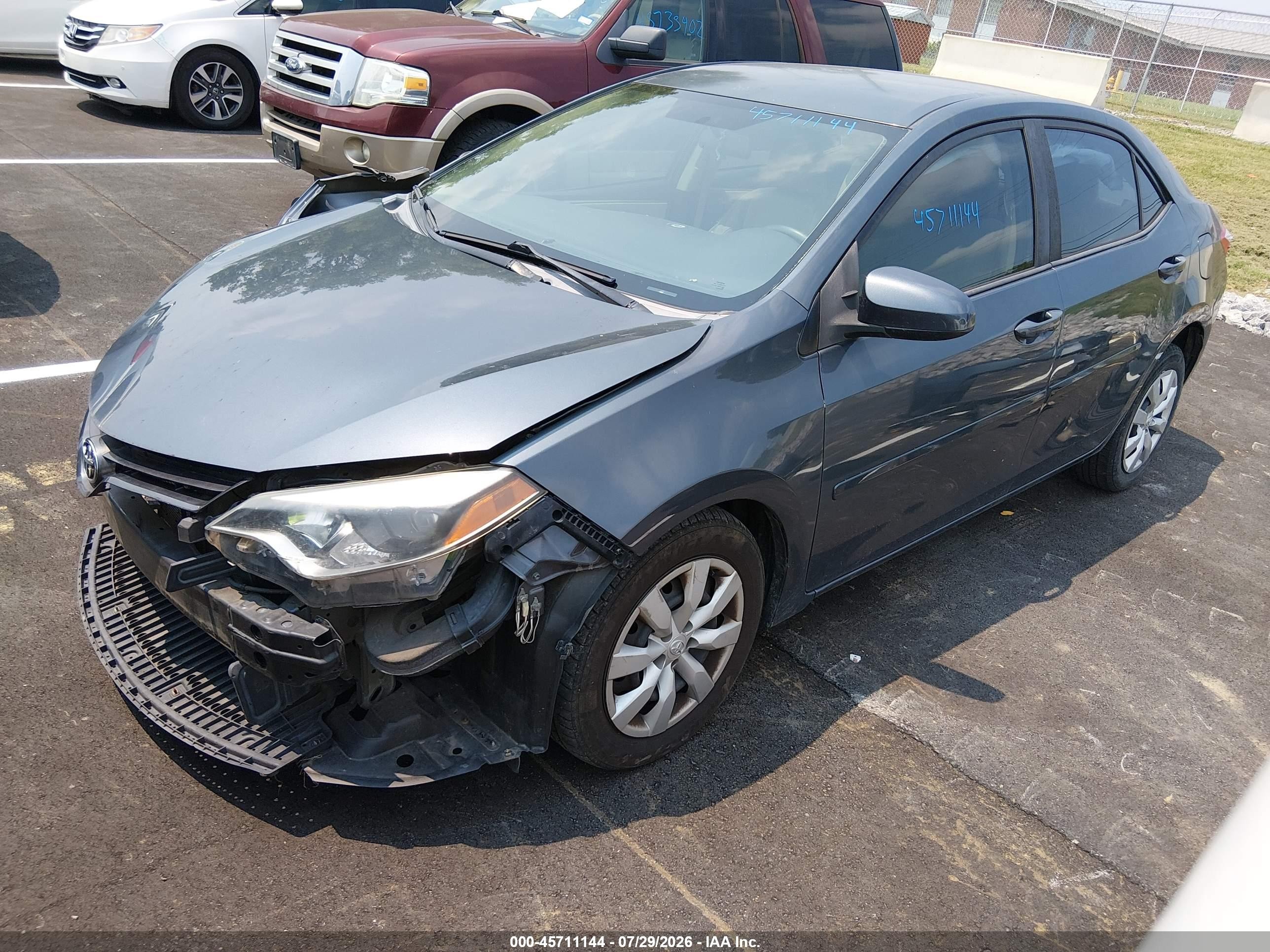 2015 Toyota Corolla Le Blue vin: 5YFBURHE5FP352037