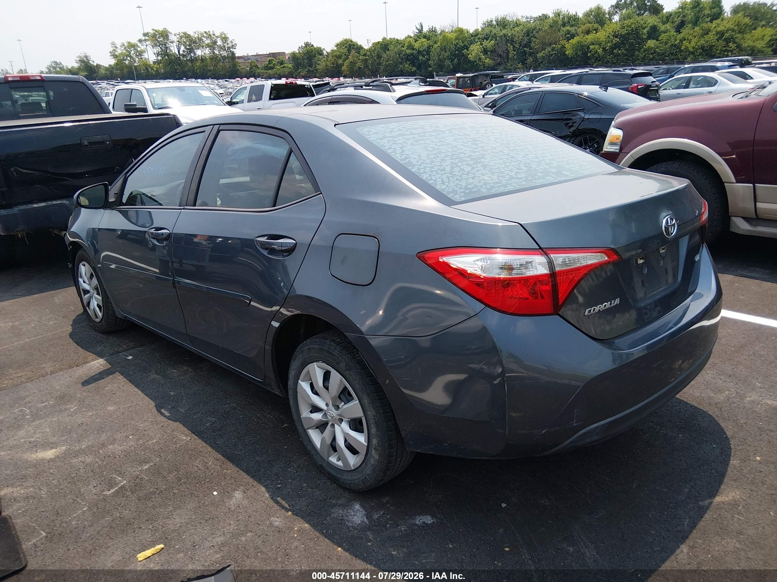 2015 Toyota Corolla Le Blue vin: 5YFBURHE5FP352037