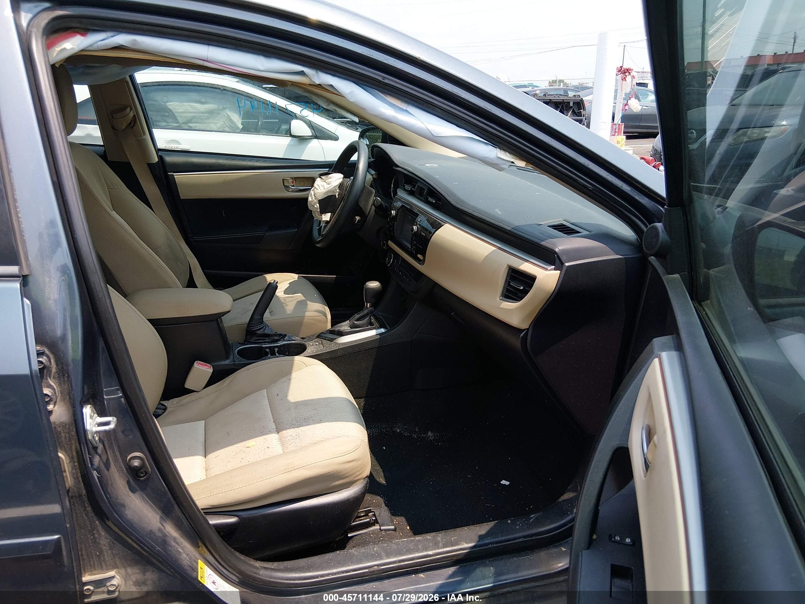 2015 Toyota Corolla Le Blue vin: 5YFBURHE5FP352037