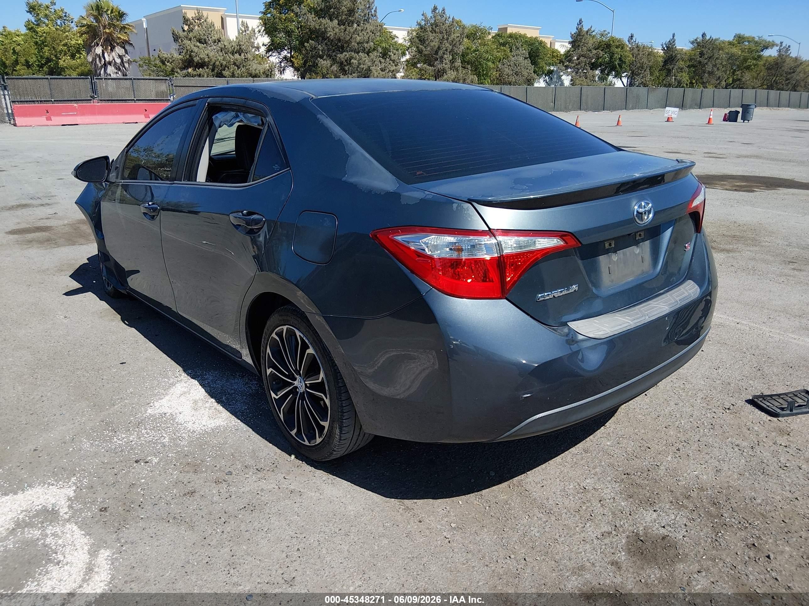 2015 Toyota Corolla S Plus Gray vin: 5YFBURHE5FP354127