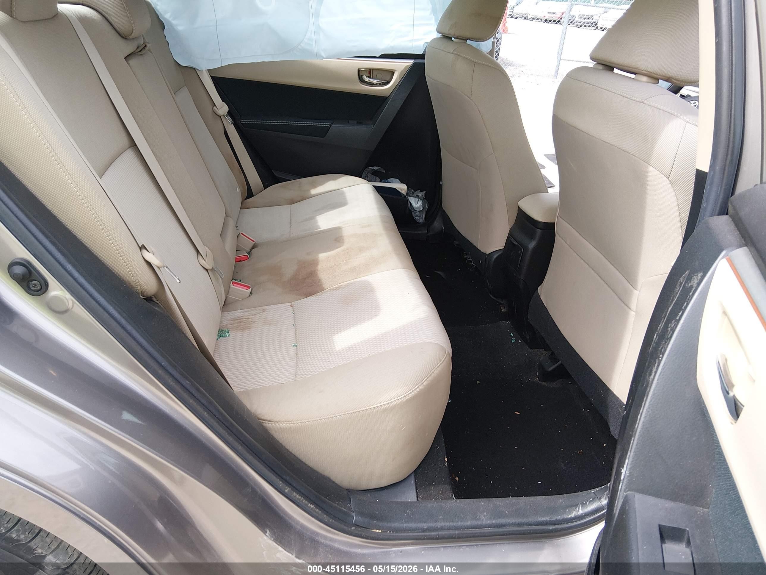 2016 Toyota Corolla Le Серый vin: 5YFBURHE5GP431127
