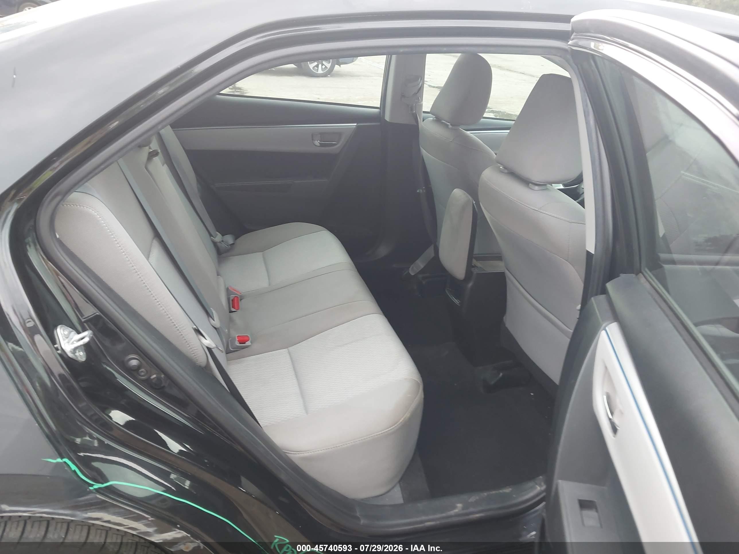 2016 Toyota Corolla Le Black vin: 5YFBURHE5GP447831