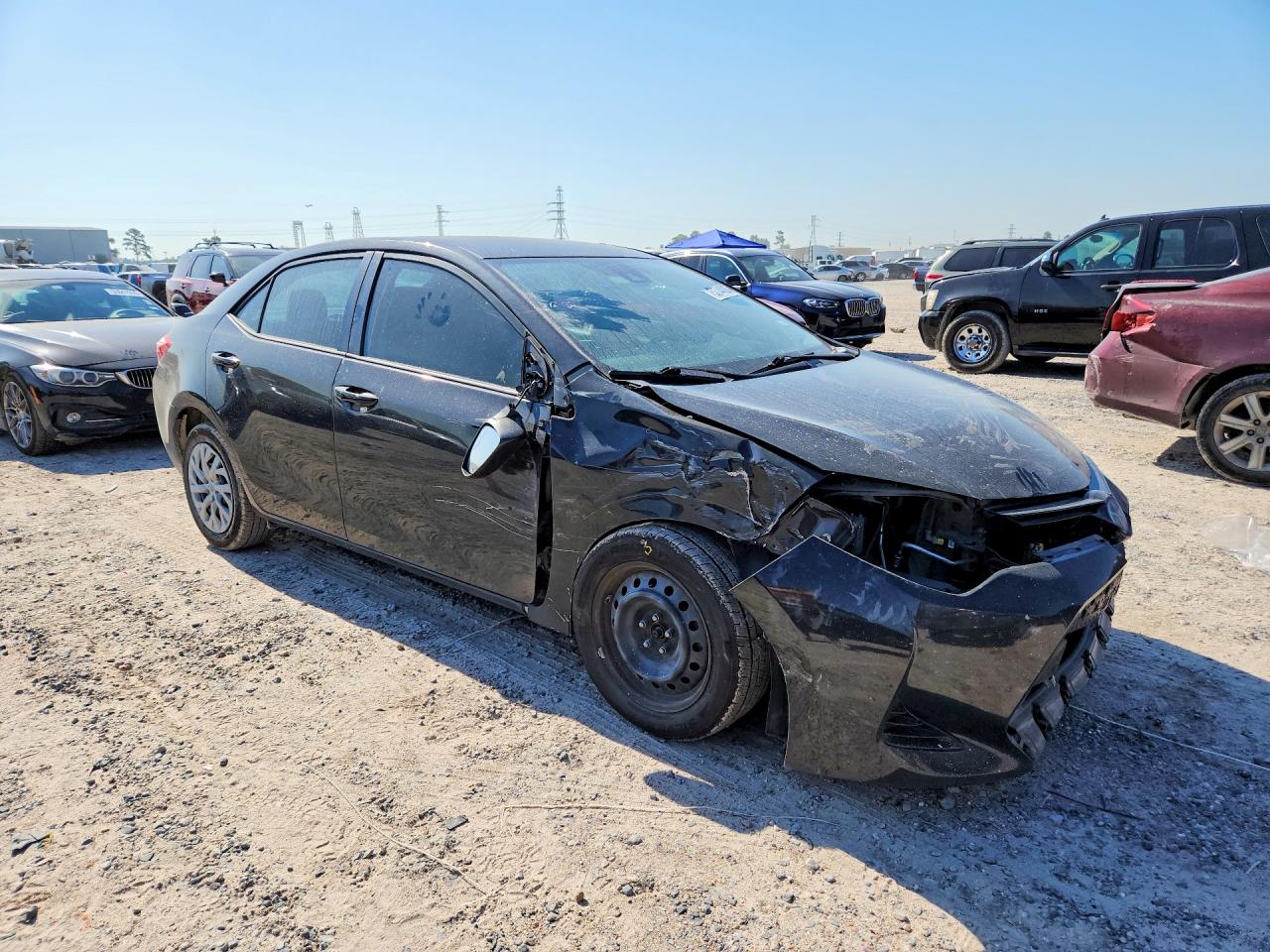 2018 Toyota Corolla Le Black vin: 5YFBURHE5JP762166