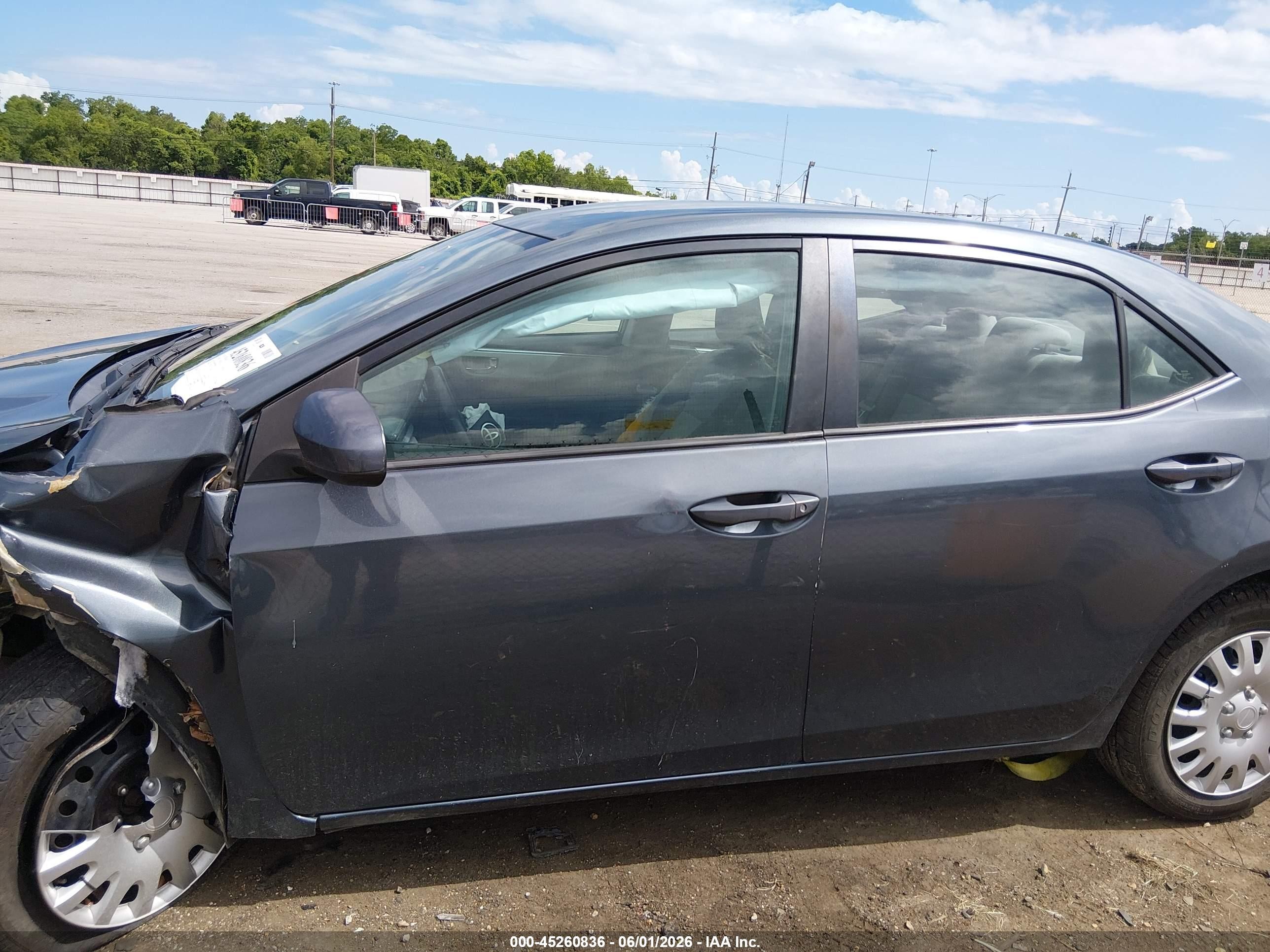 2014 Toyota Corolla Le Серый vin: 5YFBURHE6EP049864