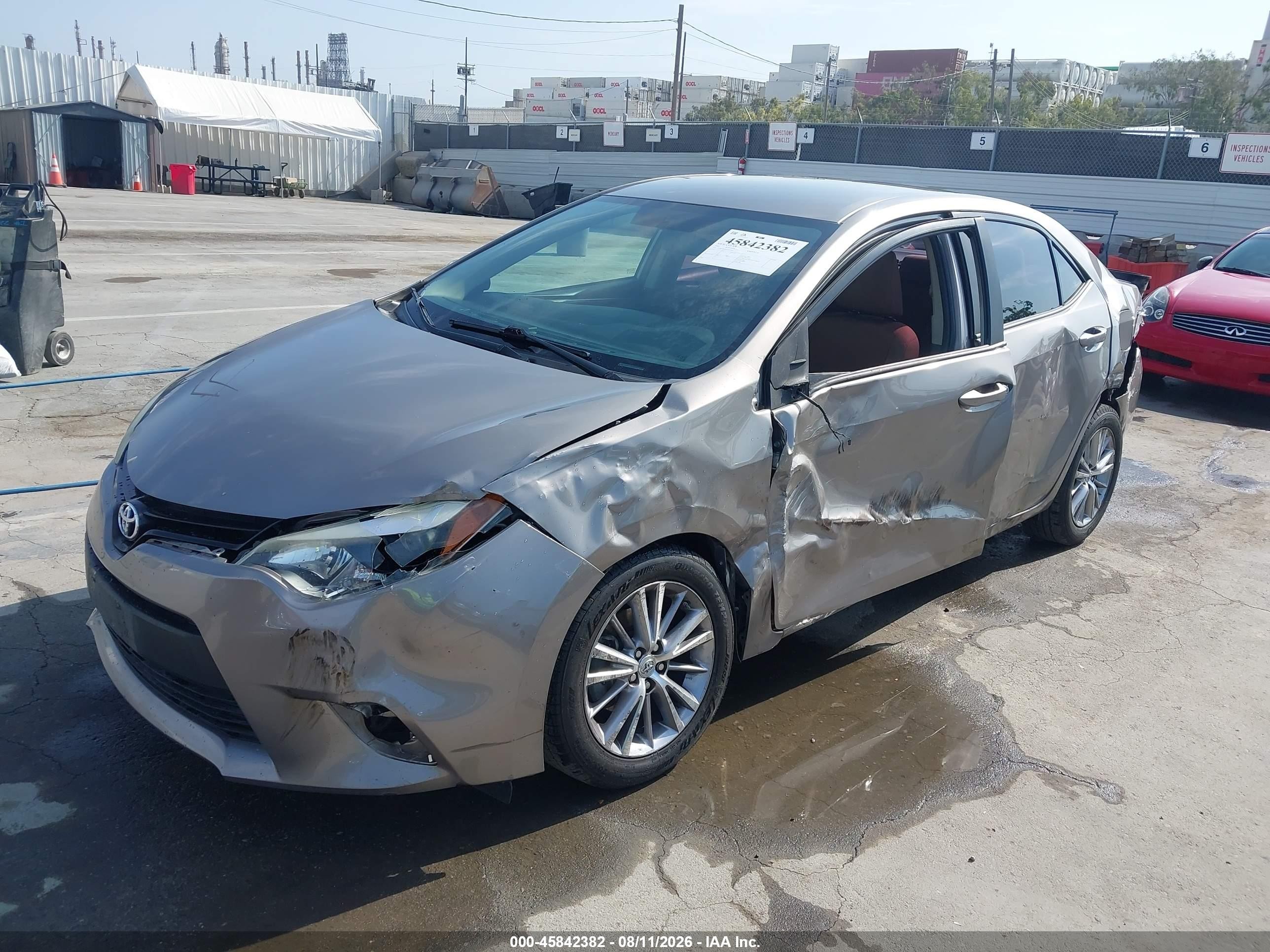 2014 Toyota Corolla Le Plus Silver vin: 5YFBURHE6EP057415