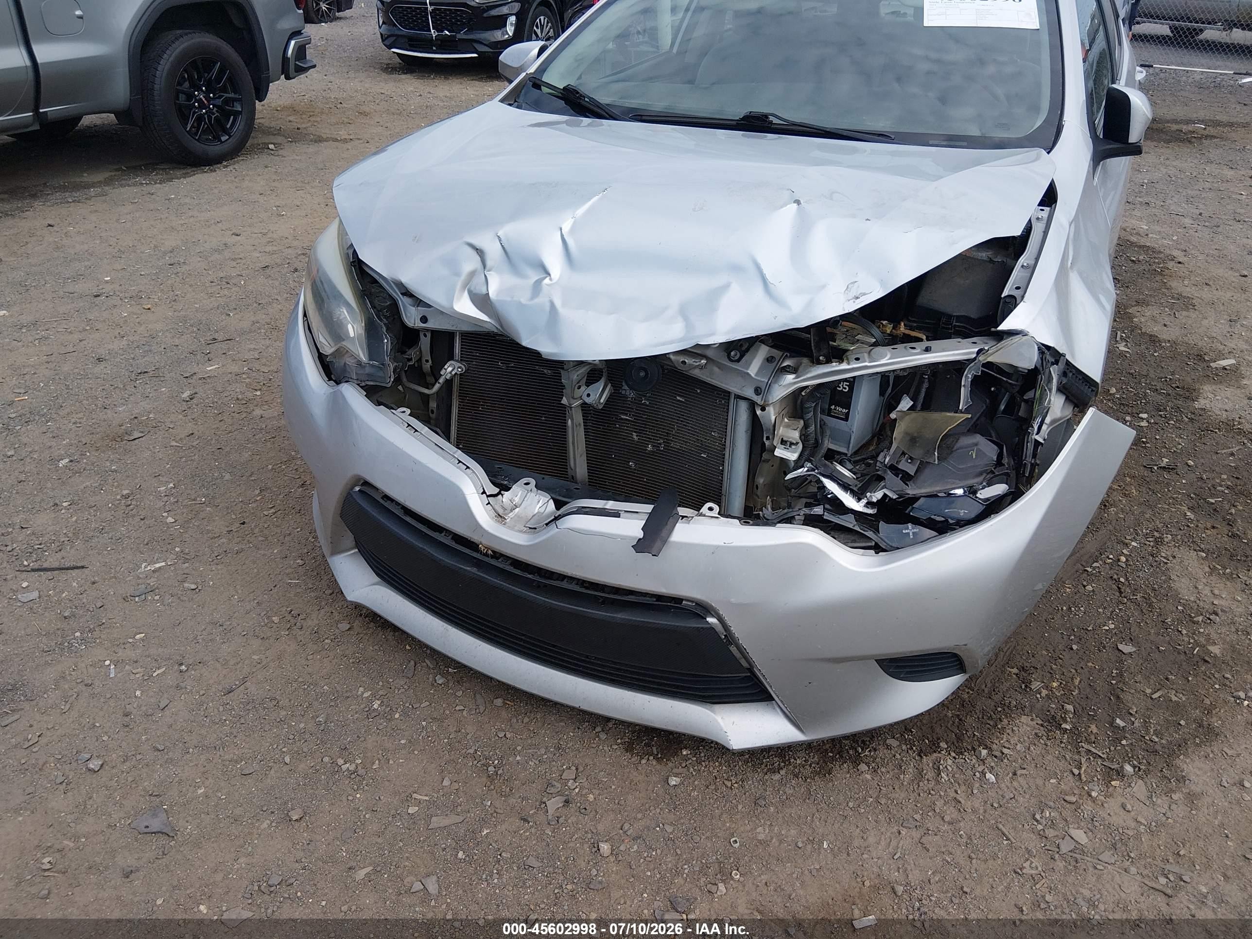 2014 Toyota Corolla Le Silver vin: 5YFBURHE6EP077261