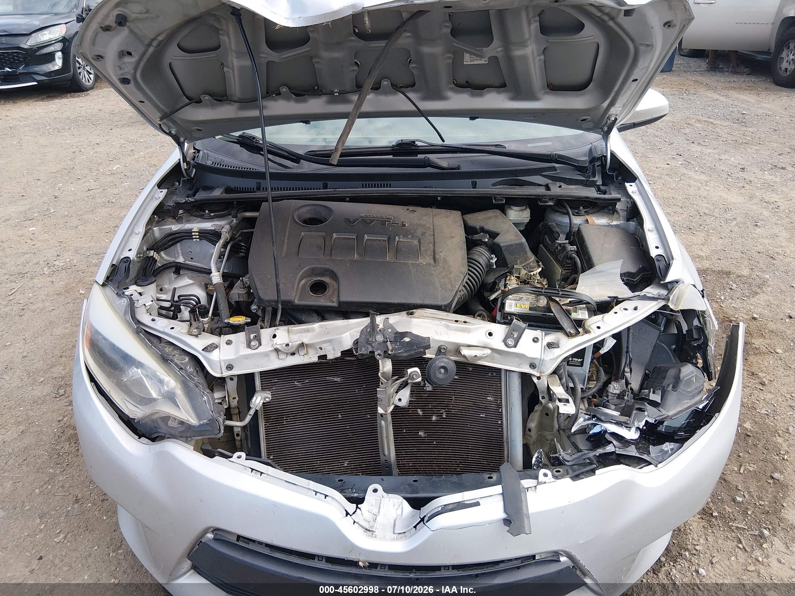 2014 Toyota Corolla Le Silver vin: 5YFBURHE6EP077261