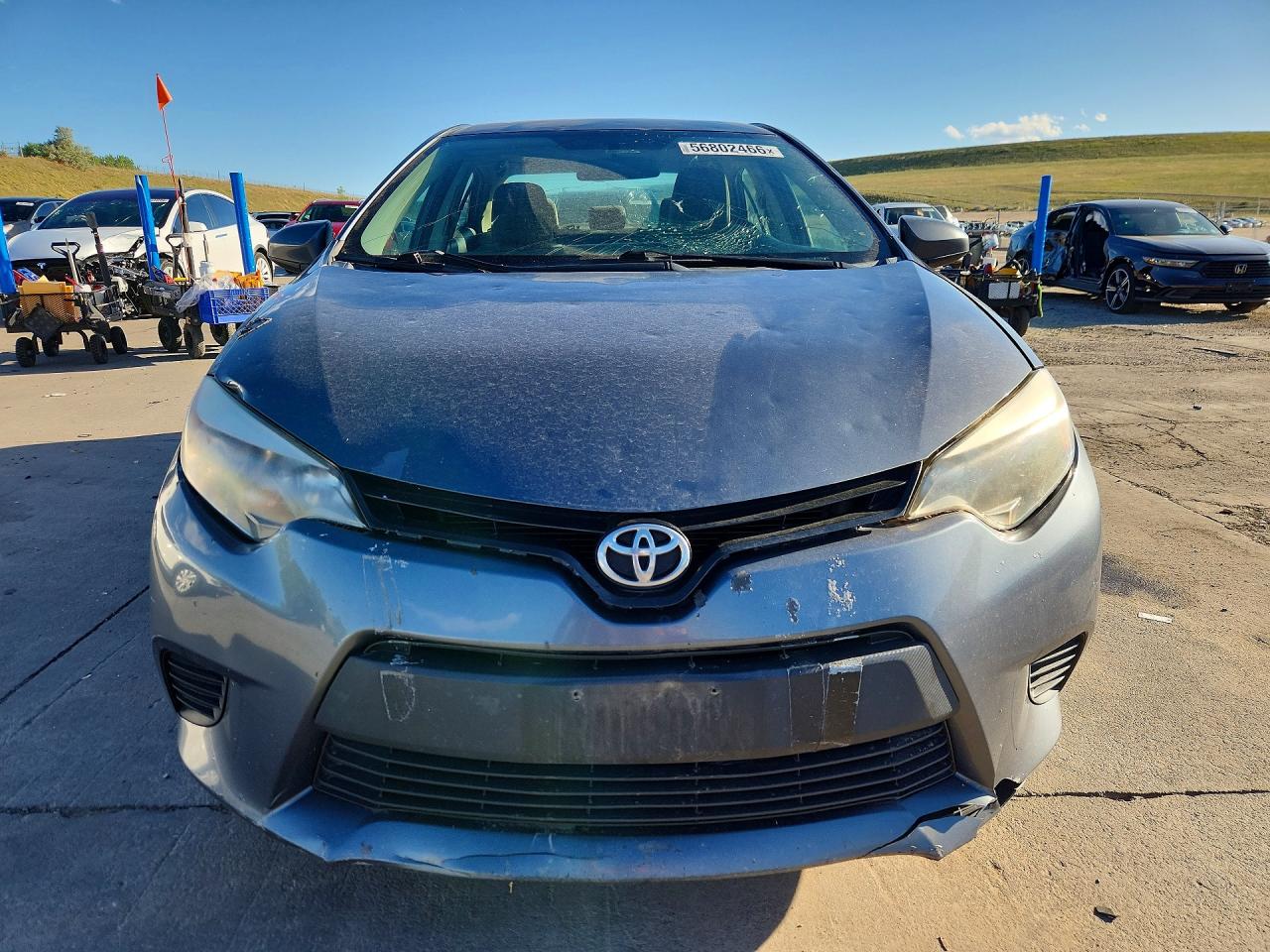 2014 Toyota Corolla Le Blue vin: 5YFBURHE6EP088972