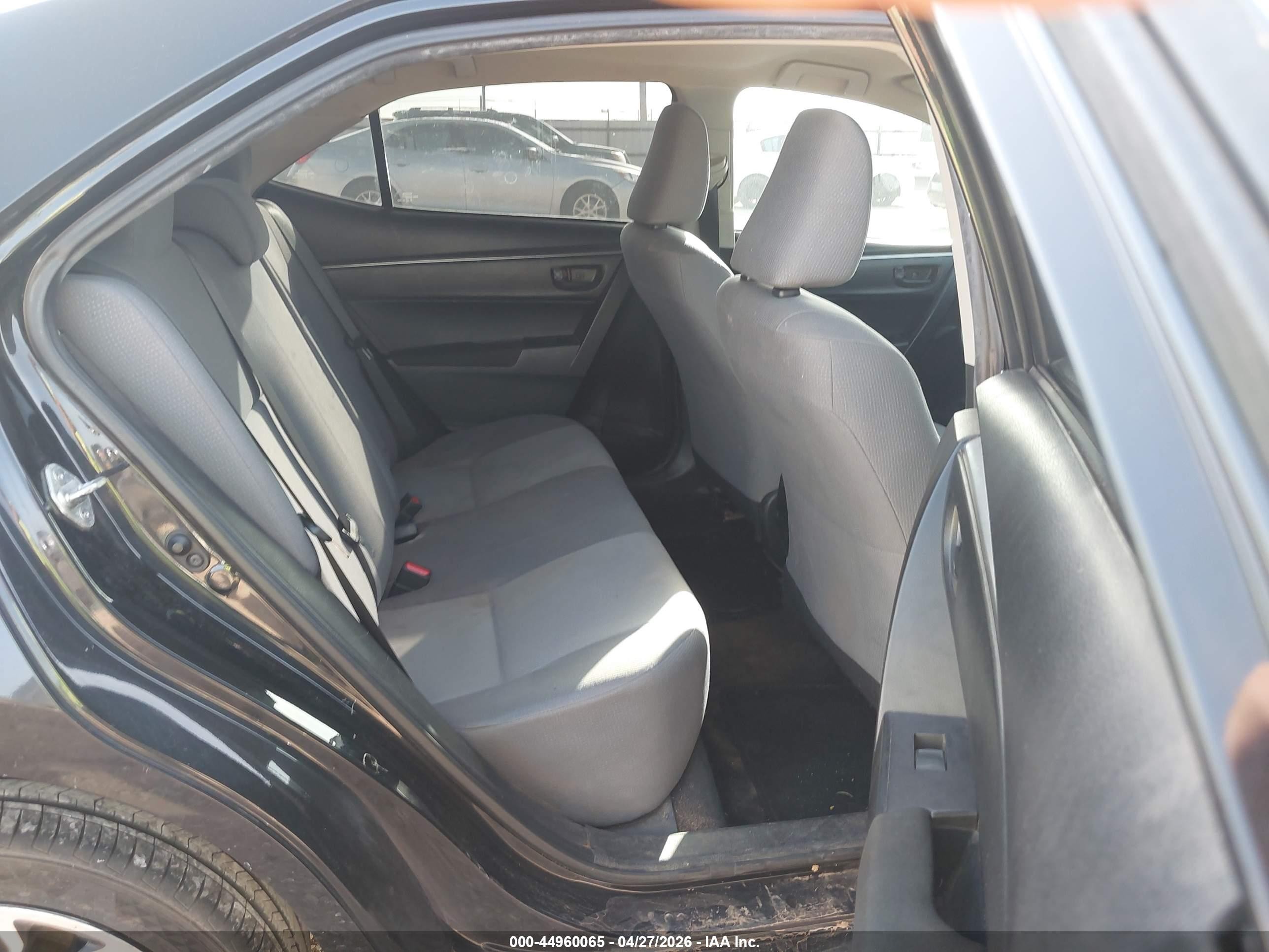 2014 Toyota Corolla L Black vin: 5YFBURHE6EP094853