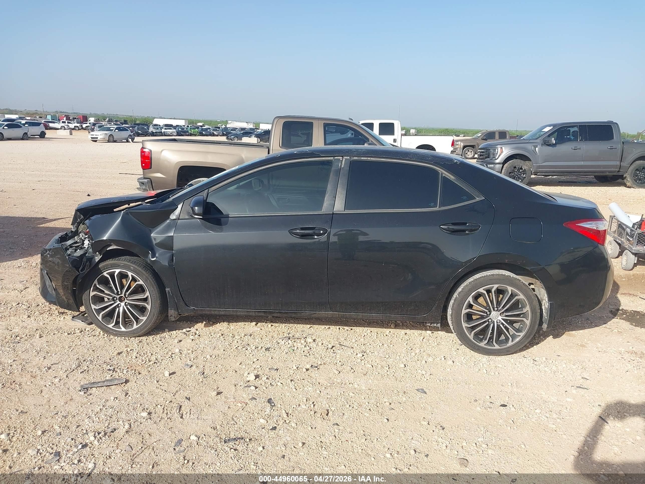 2014 Toyota Corolla L Black vin: 5YFBURHE6EP094853