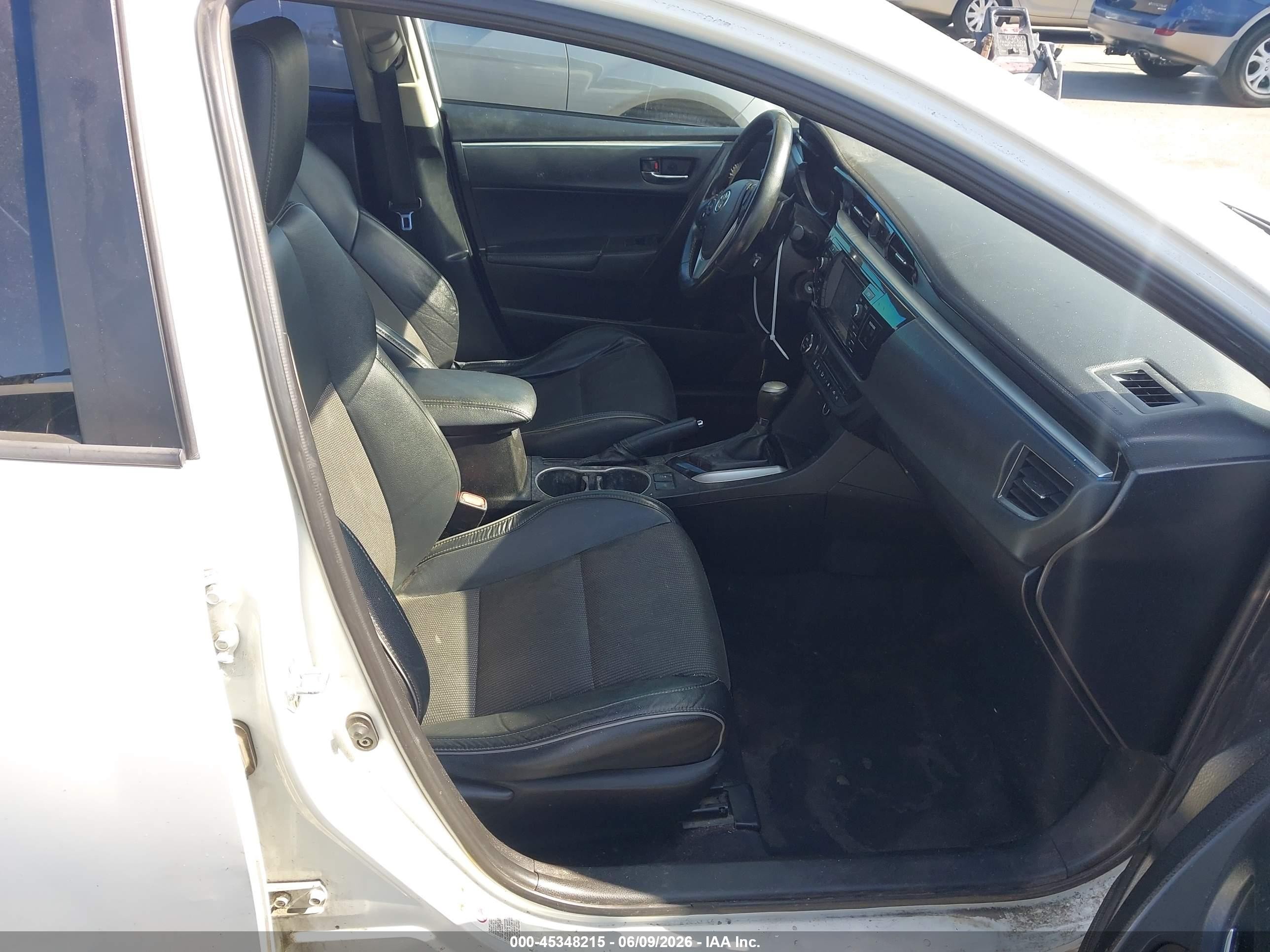 2014 Toyota Corolla S Plus Белый vin: 5YFBURHE6EP112932