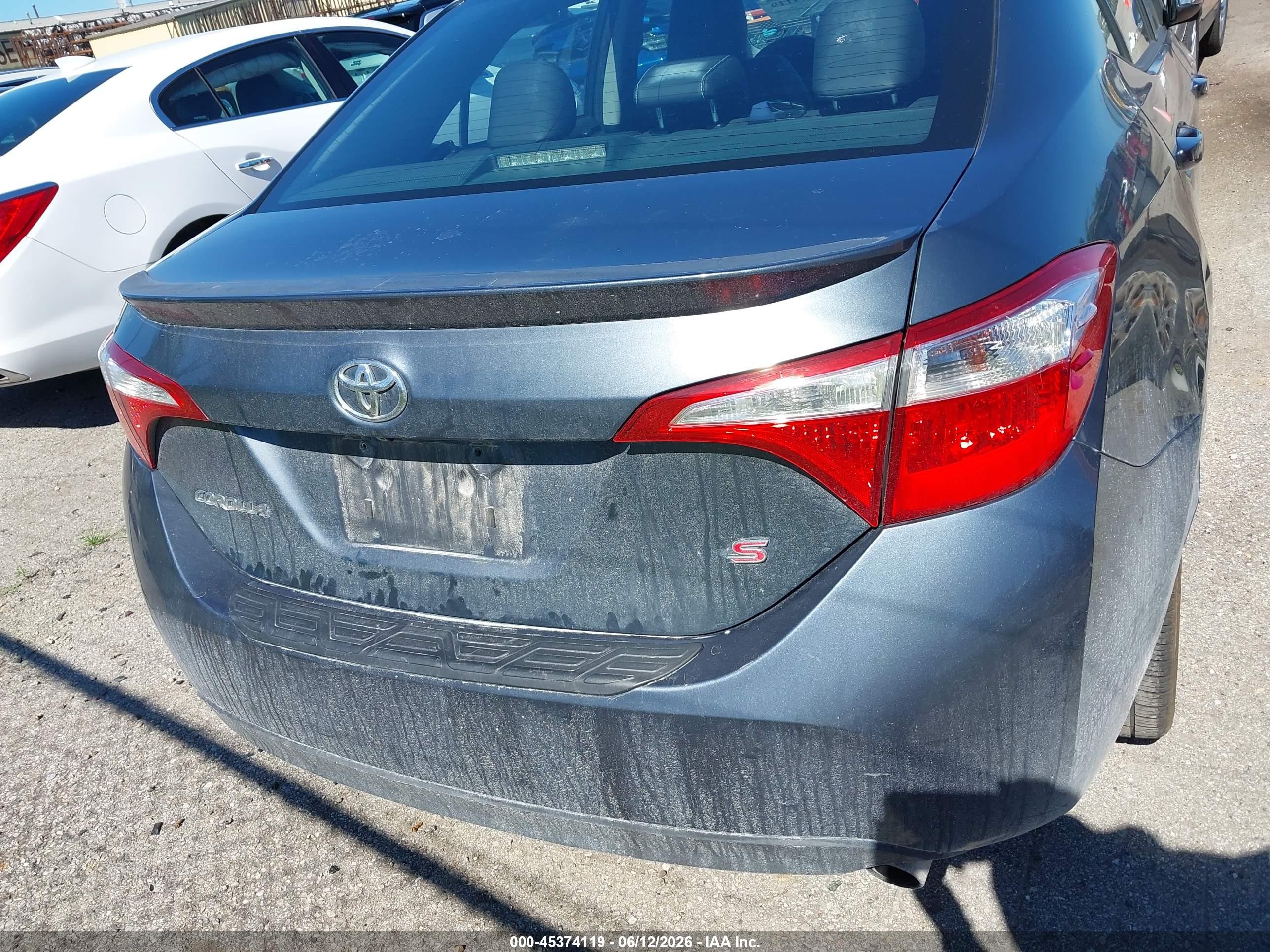 2014 Toyota Corolla S Premium Gray vin: 5YFBURHE6EP116141