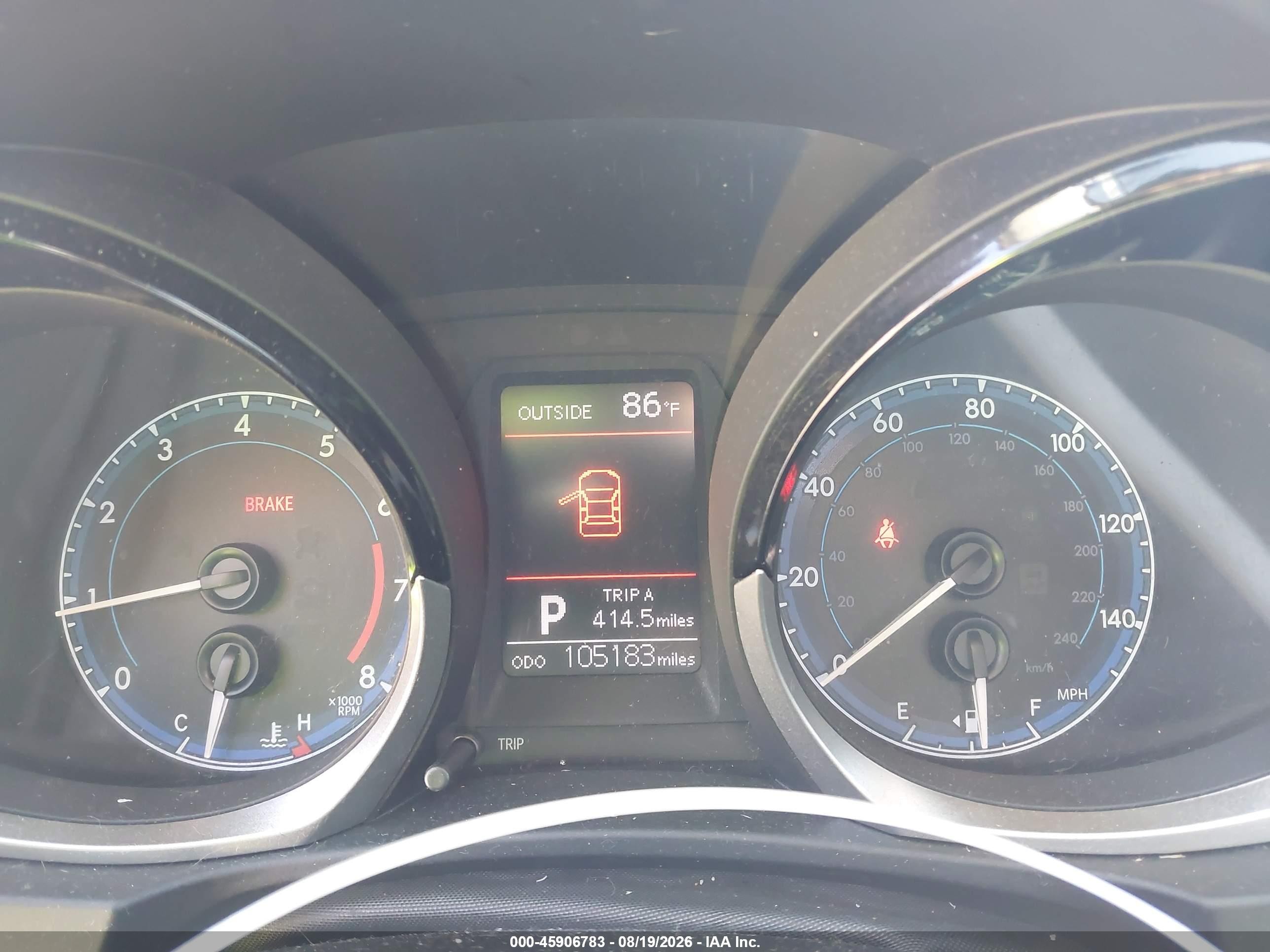 2014 Toyota Corolla S Plus Red vin: 5YFBURHE6EP120853