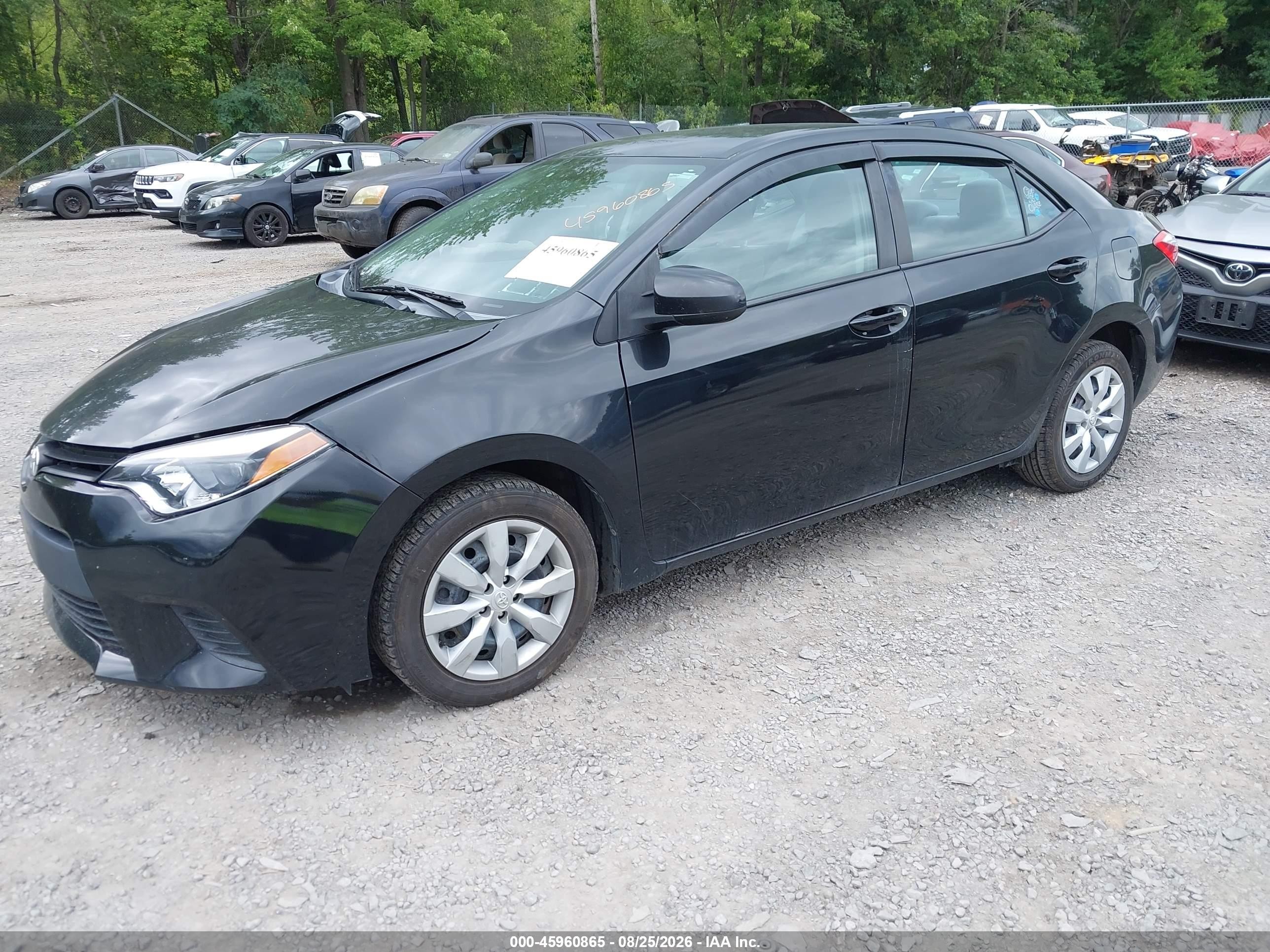 2014 Toyota Corolla Le Черный vin: 5YFBURHE6EP139855