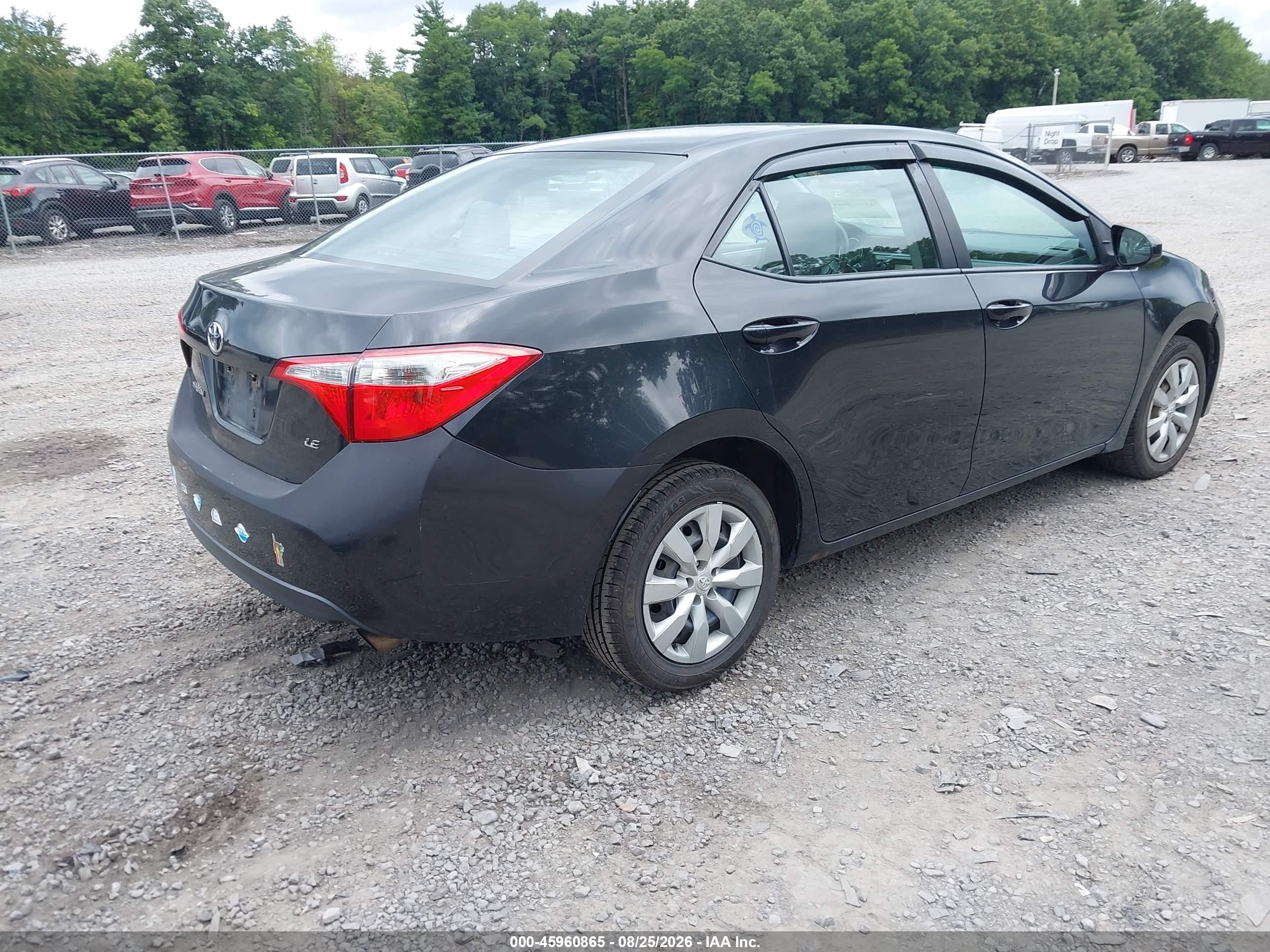 2014 Toyota Corolla Le Черный vin: 5YFBURHE6EP139855