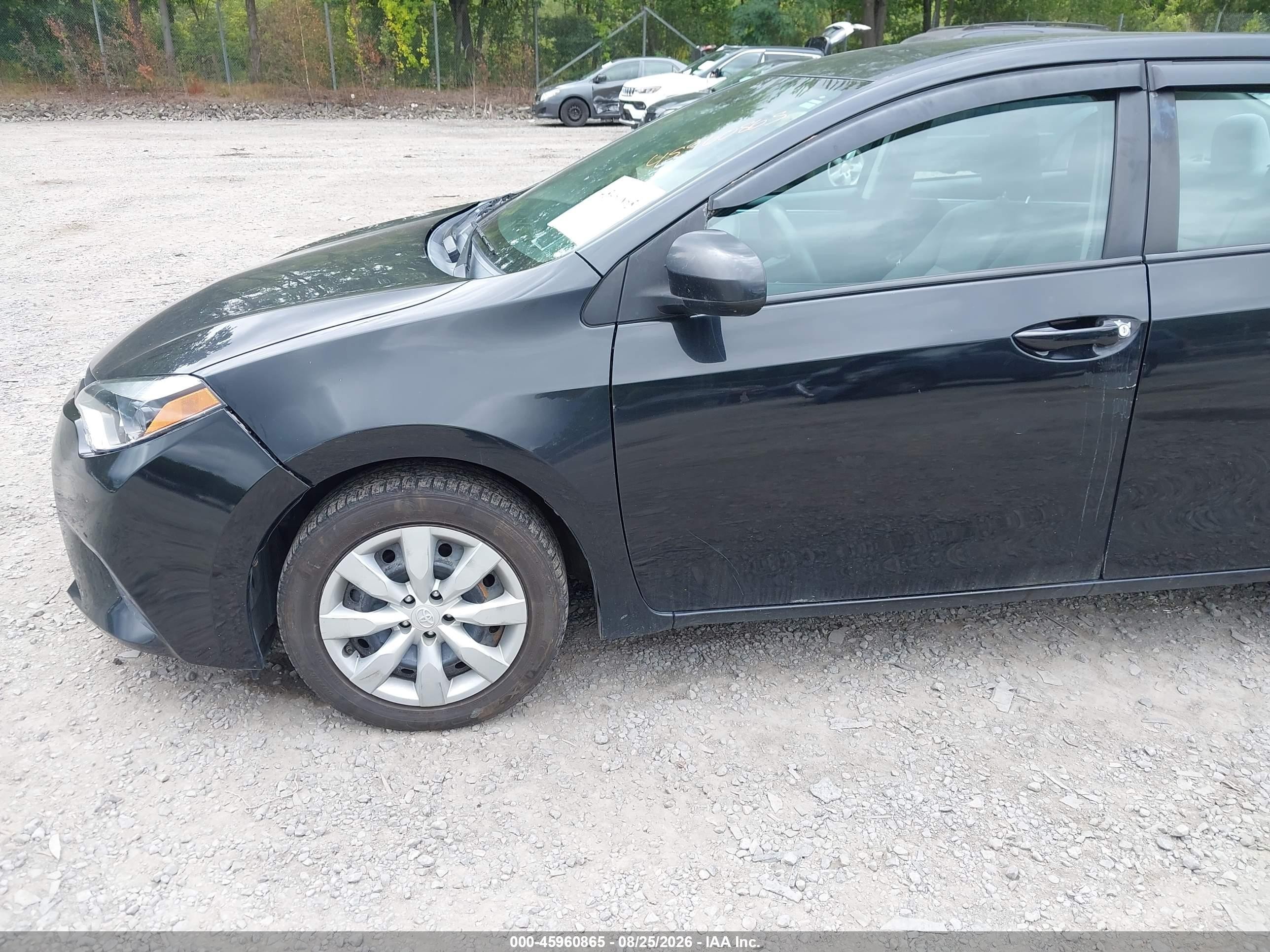2014 Toyota Corolla Le Черный vin: 5YFBURHE6EP139855