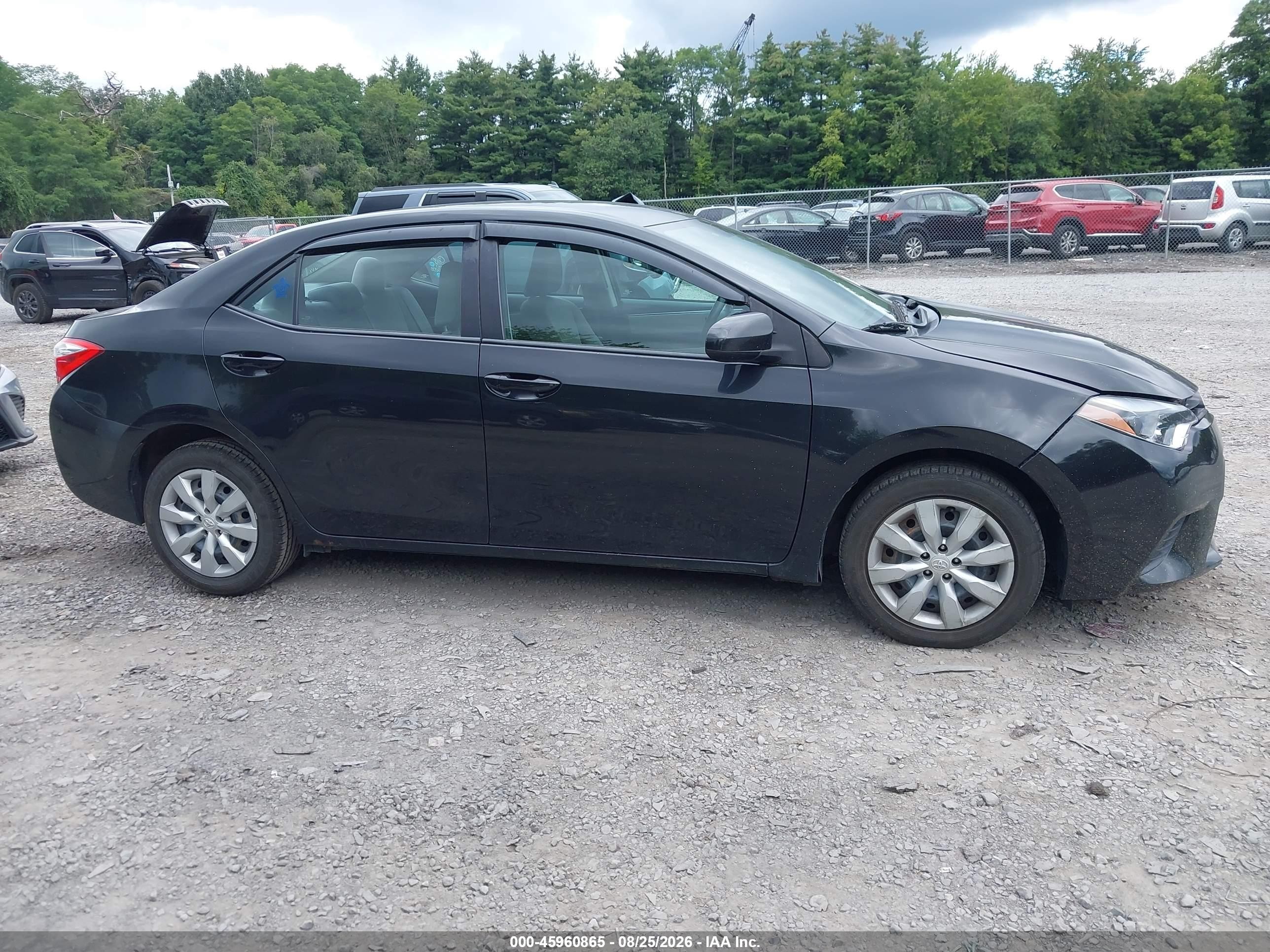 2014 Toyota Corolla Le Черный vin: 5YFBURHE6EP139855