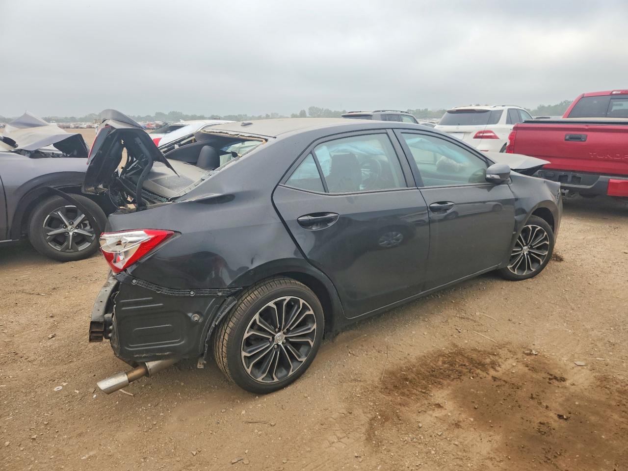 2014 Toyota Corolla S Plus Black vin: 5YFBURHE6EP146675