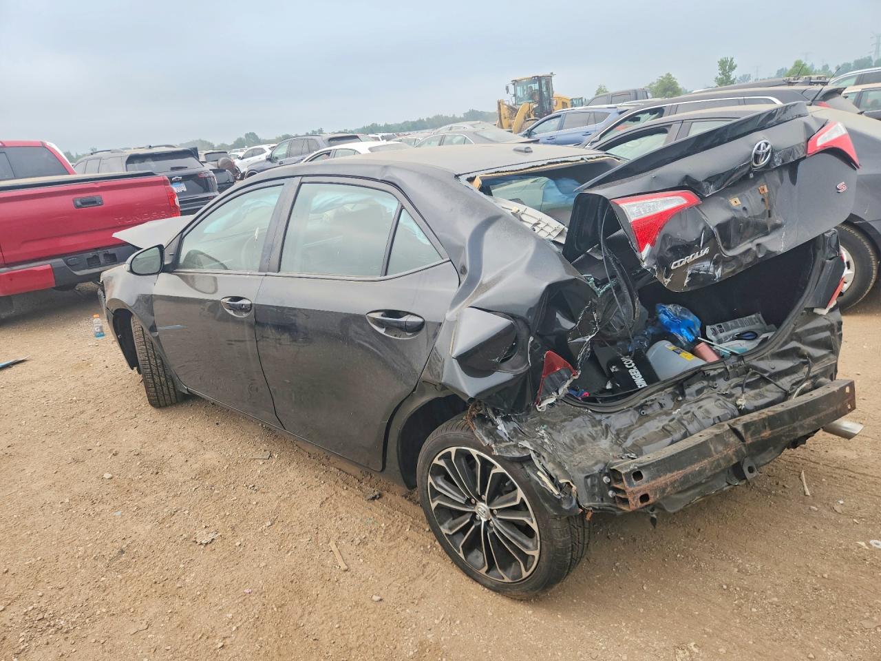 2014 Toyota Corolla S Plus Black vin: 5YFBURHE6EP146675