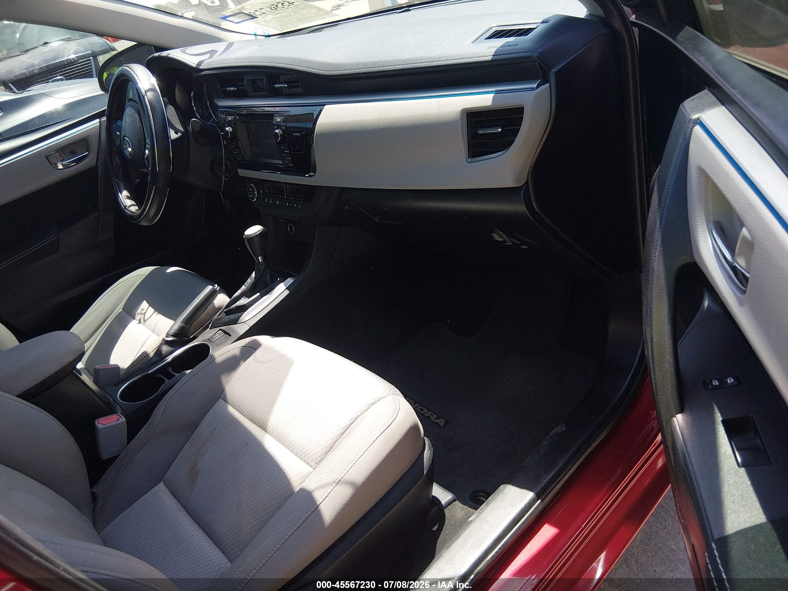2014 Toyota Corolla Le Red vin: 5YFBURHE6EP152962