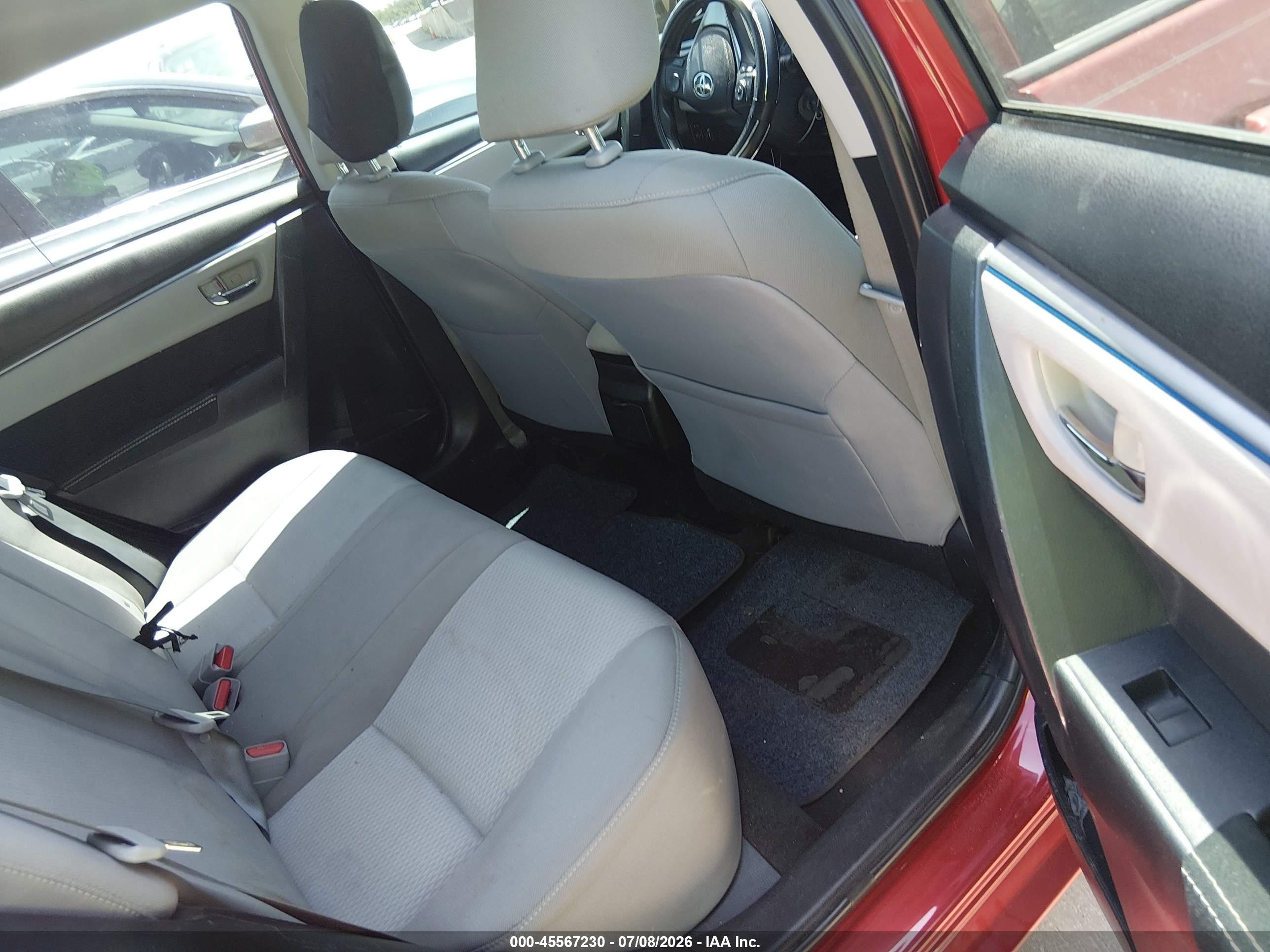 2014 Toyota Corolla Le Red vin: 5YFBURHE6EP152962