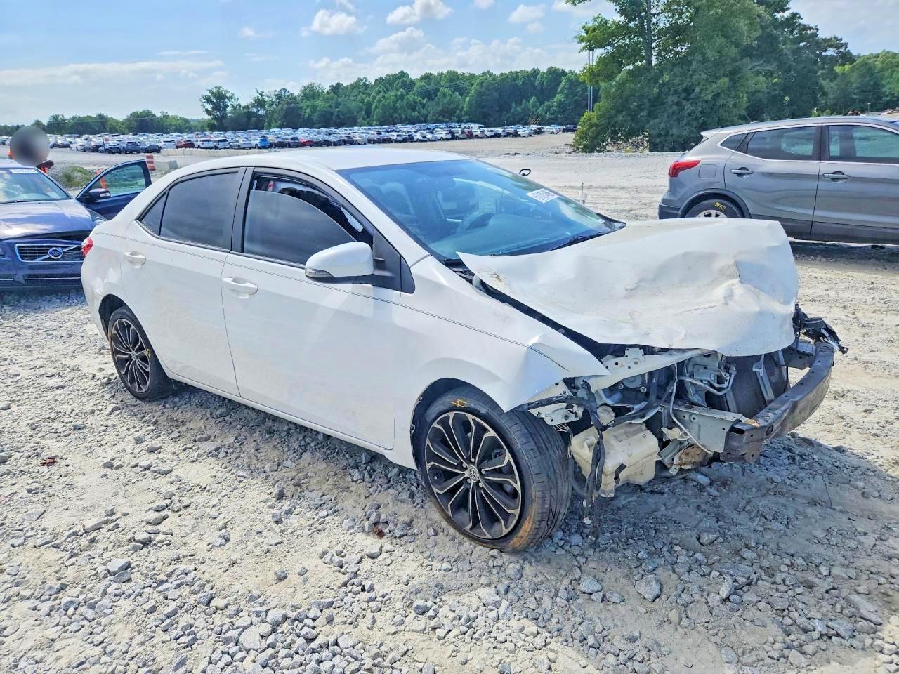 2014 Toyota Corolla S Plus White vin: 5YFBURHE6EP170474