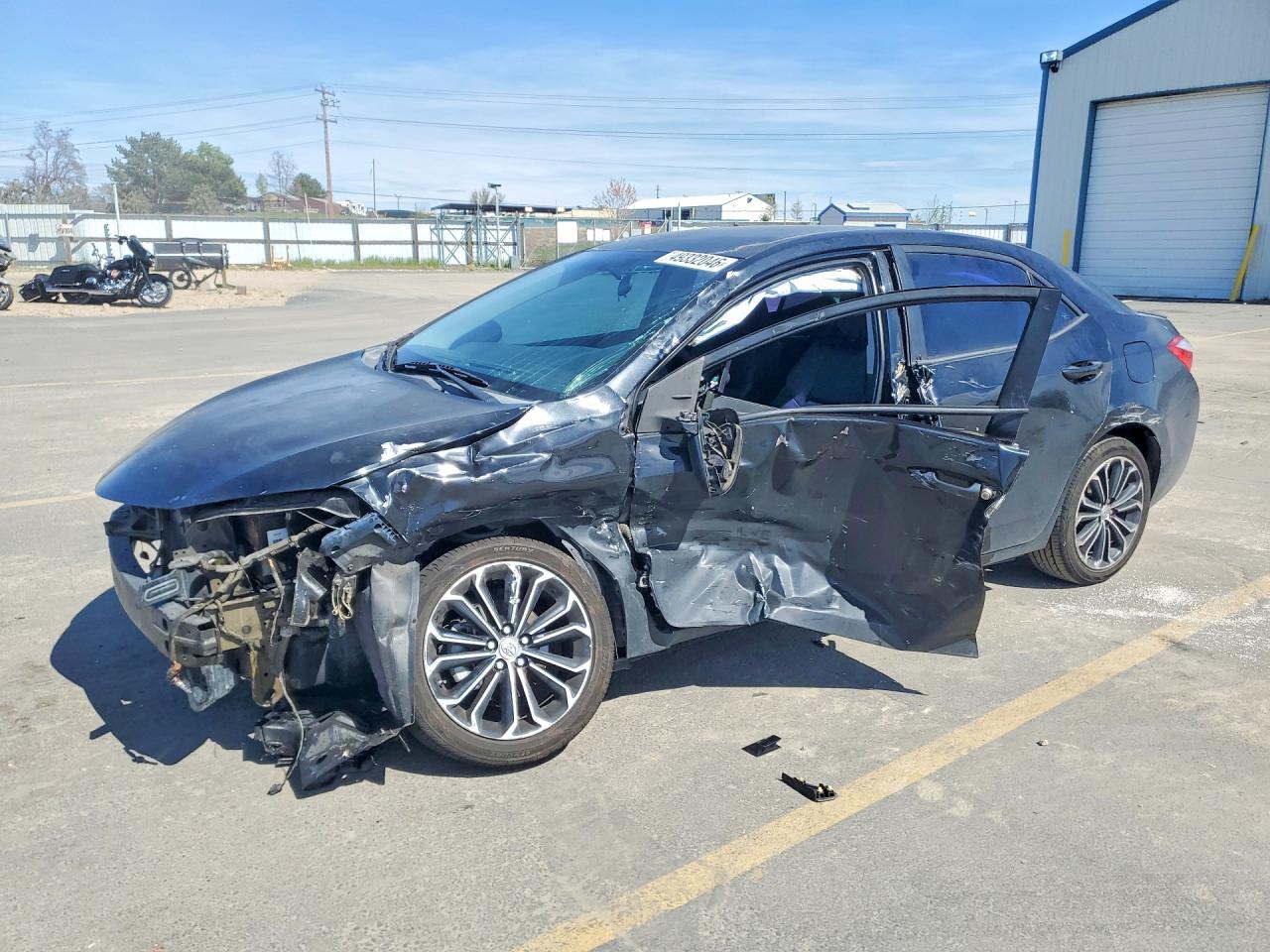 2015 Toyota Corolla S Plus Black vin: 5YFBURHE6FP190807