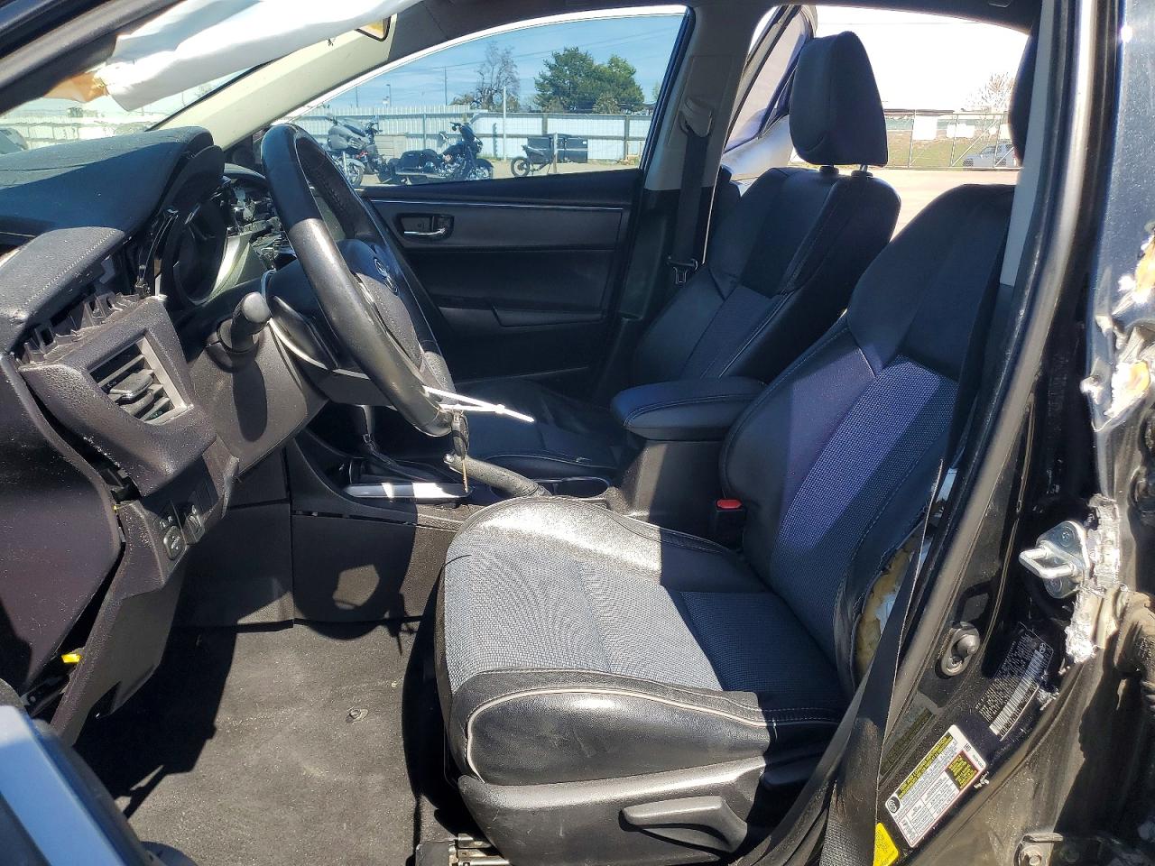 2015 Toyota Corolla S Plus Black vin: 5YFBURHE6FP190807